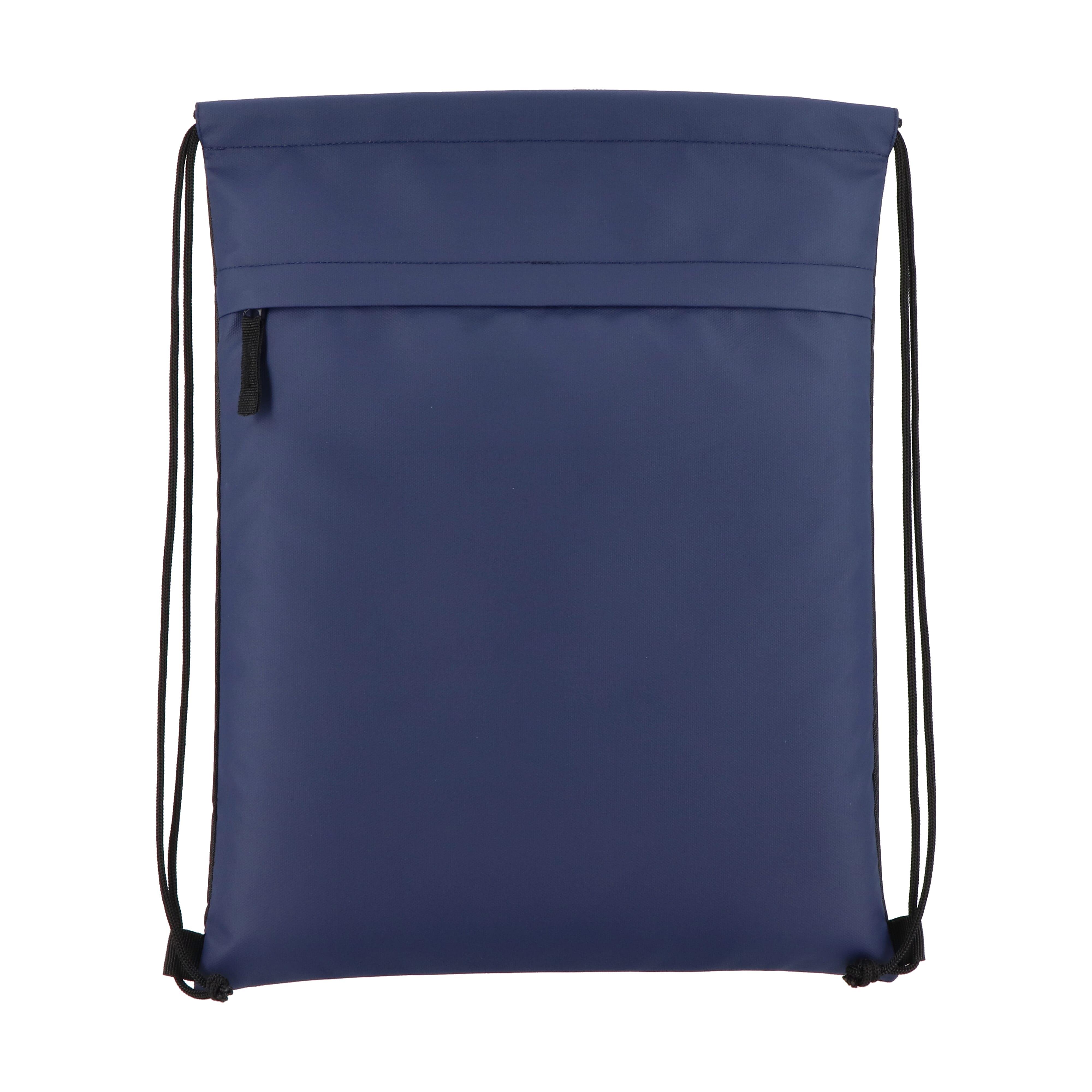 PU-beschichtete R-PET 600D Kordeltasche 33 x 42 cm