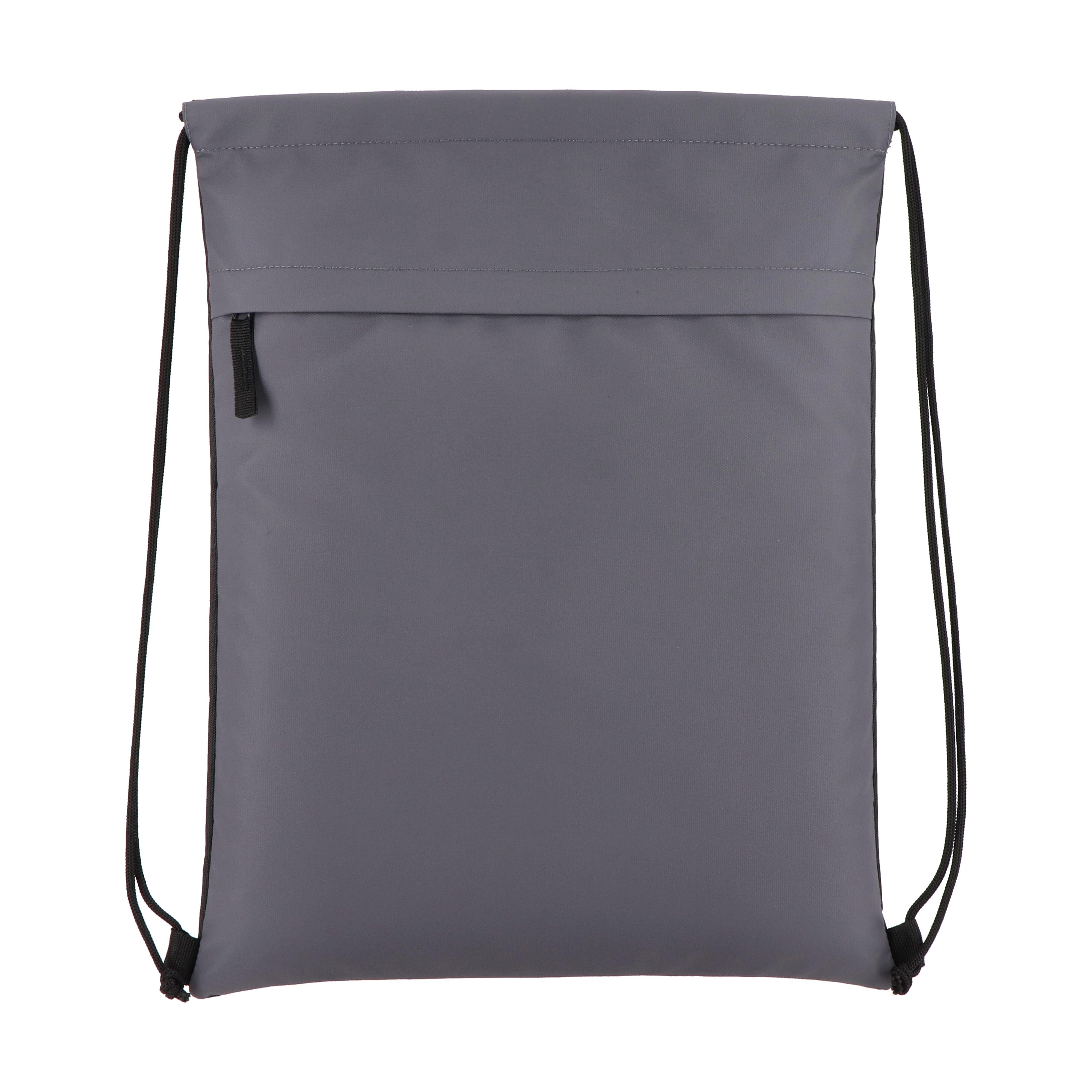 PU-beschichtete R-PET 600D Kordeltasche 33 x 42 cm