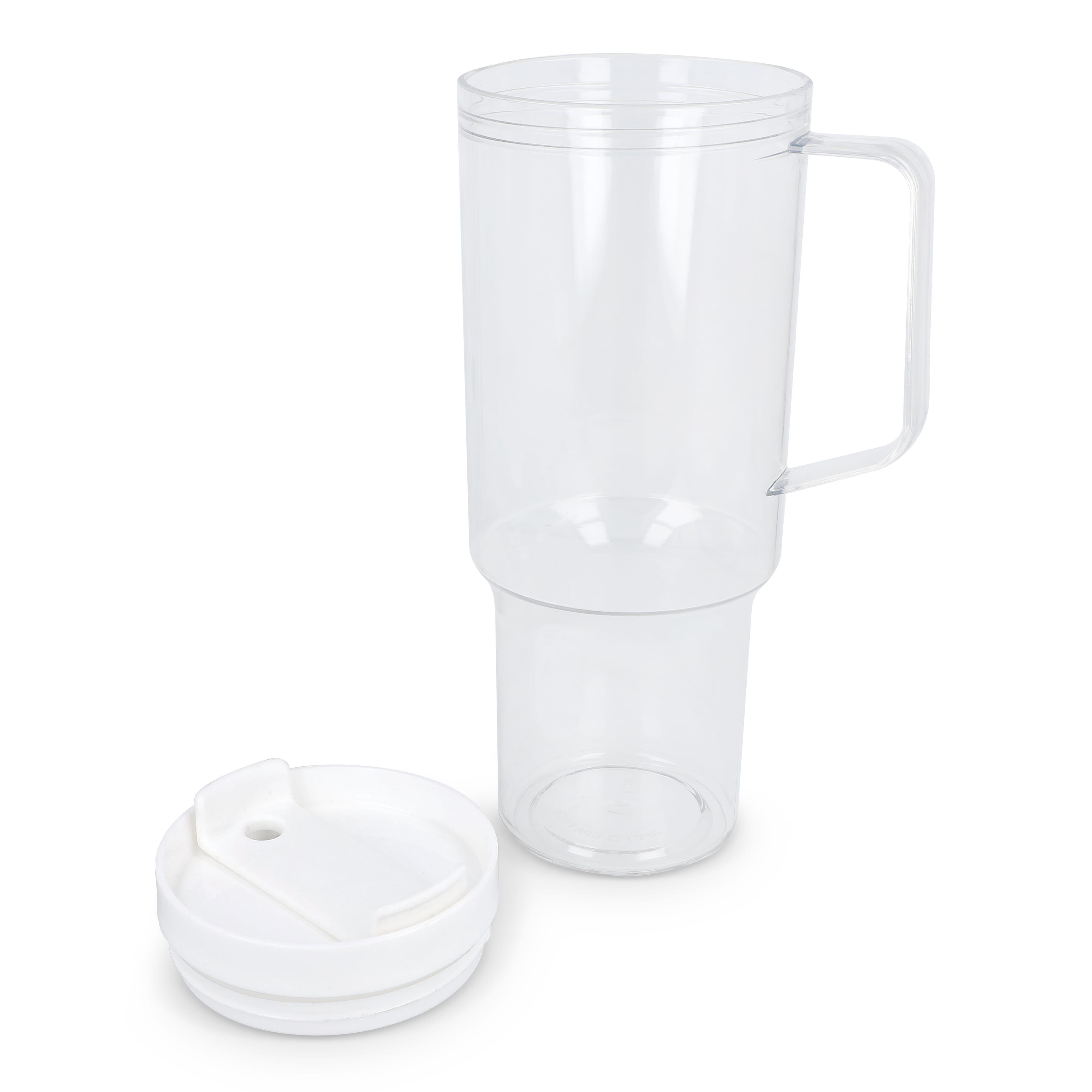 Miami Becher mit Henkel transparent 1,2 l R-PET