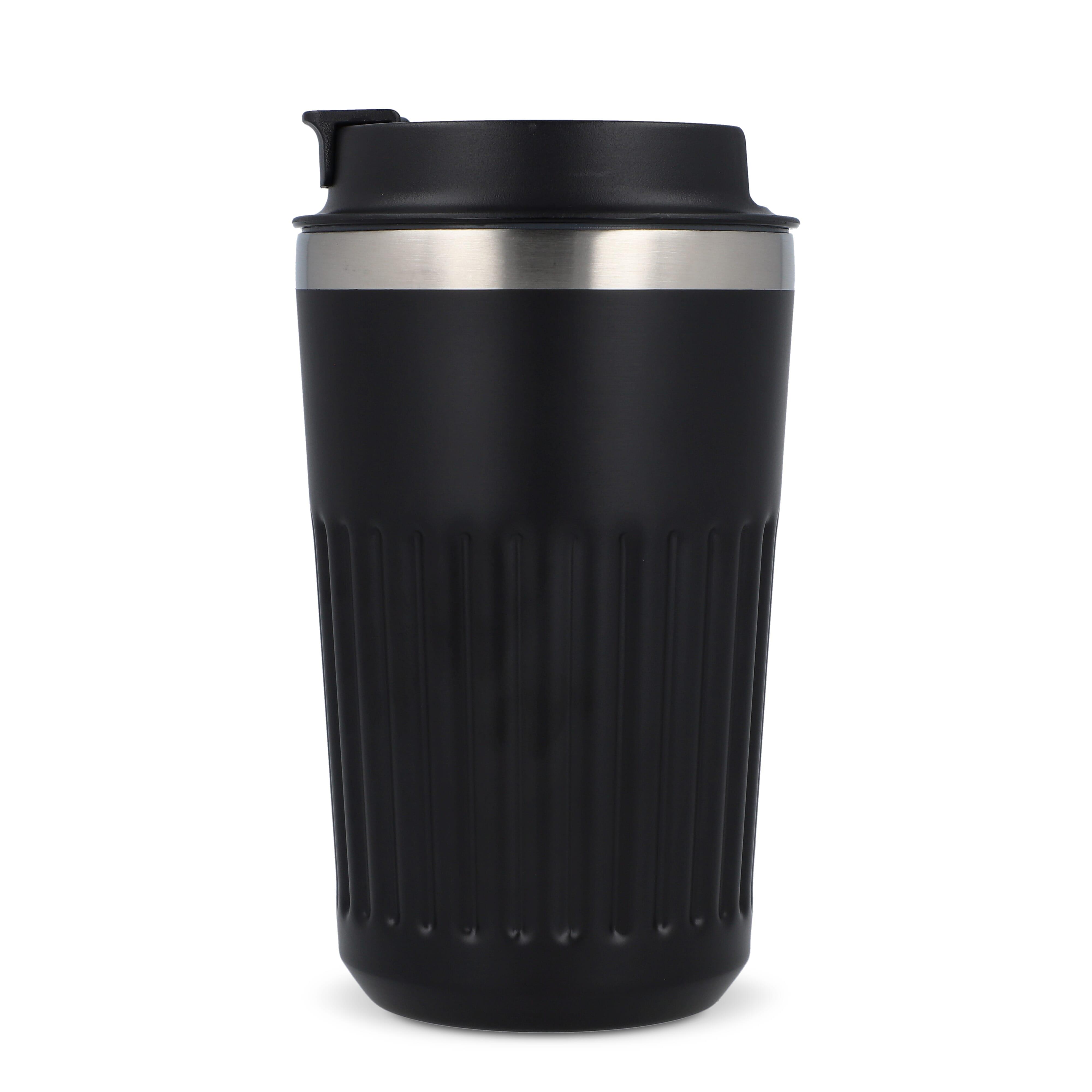 Recycelter Edelstahl-Thermobecher für Kaffee zum Mitnehmen, 400 ml
