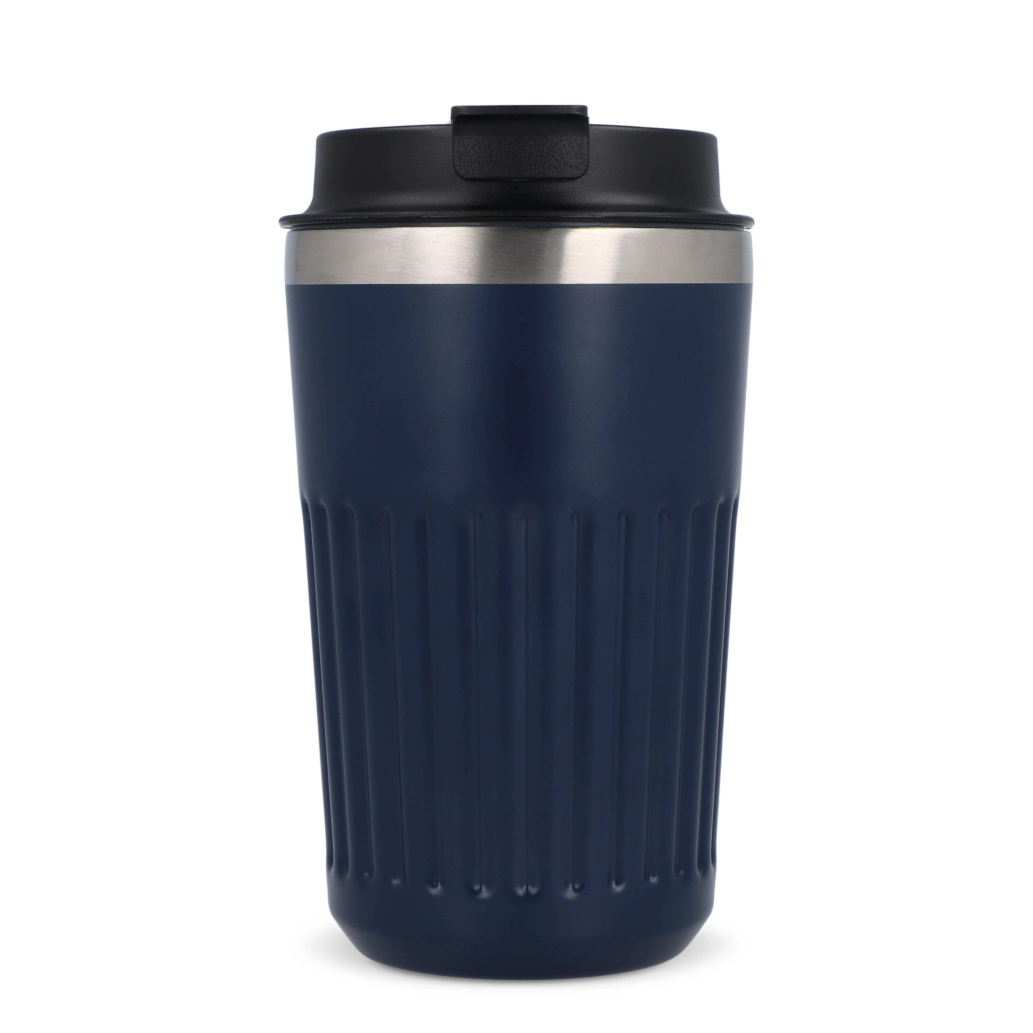 Recycelter Edelstahl-Thermobecher für Kaffee zum Mitnehmen, 400 ml