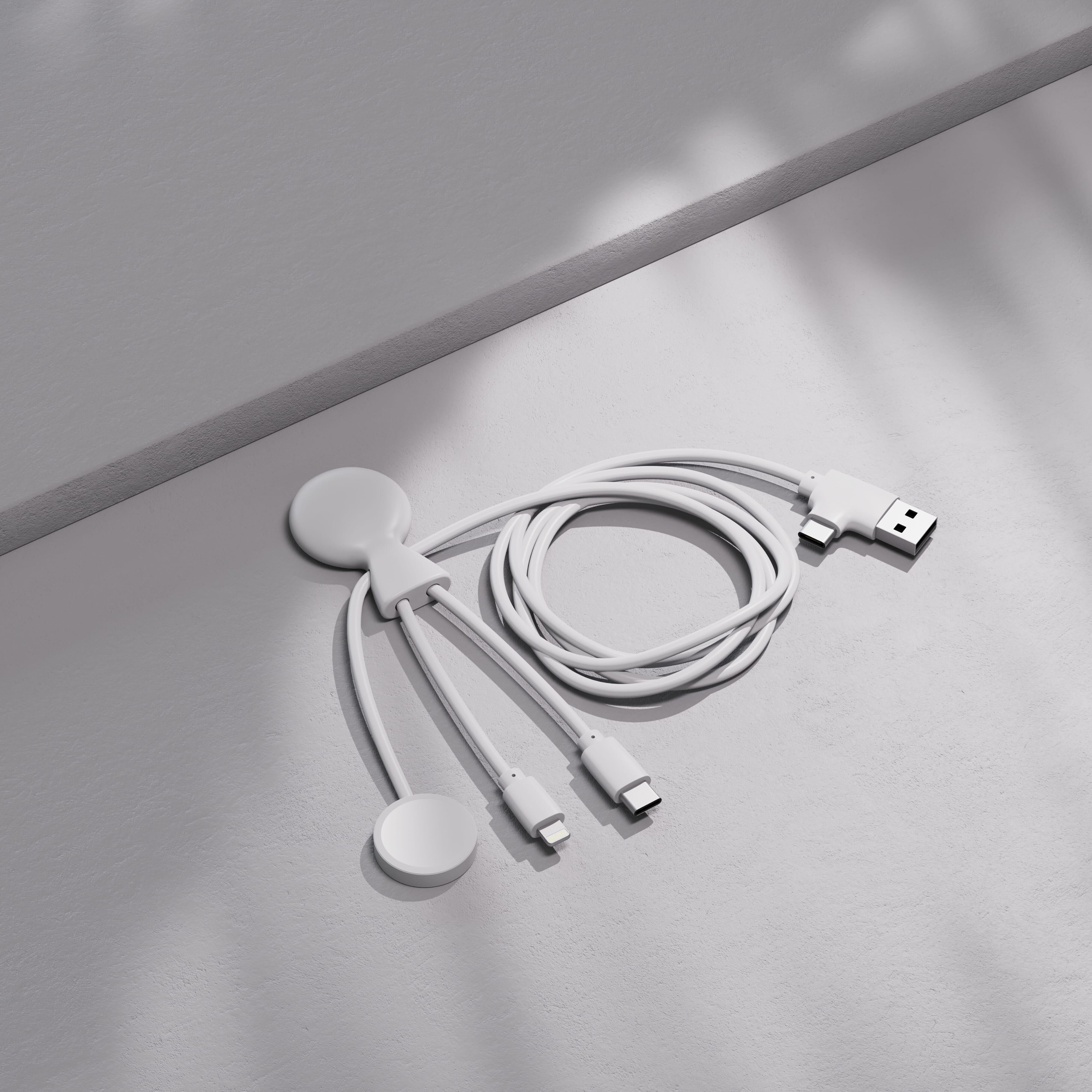 Xoopar Mr. Bio Long Multi-Kabel für Apple/Samsung Watch 1 Meter