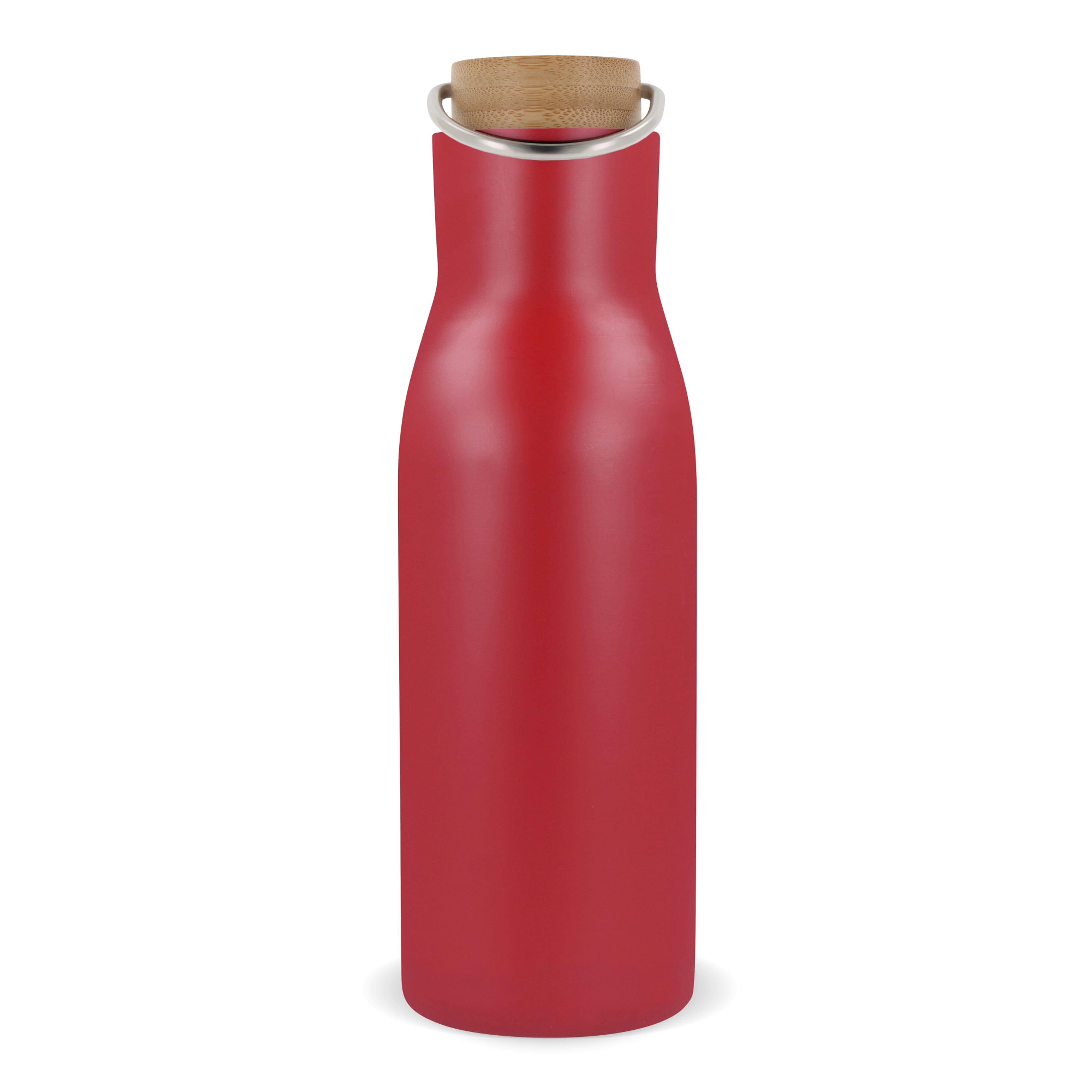 Isolier-Flasche mit Bambusdeckel, 500ml