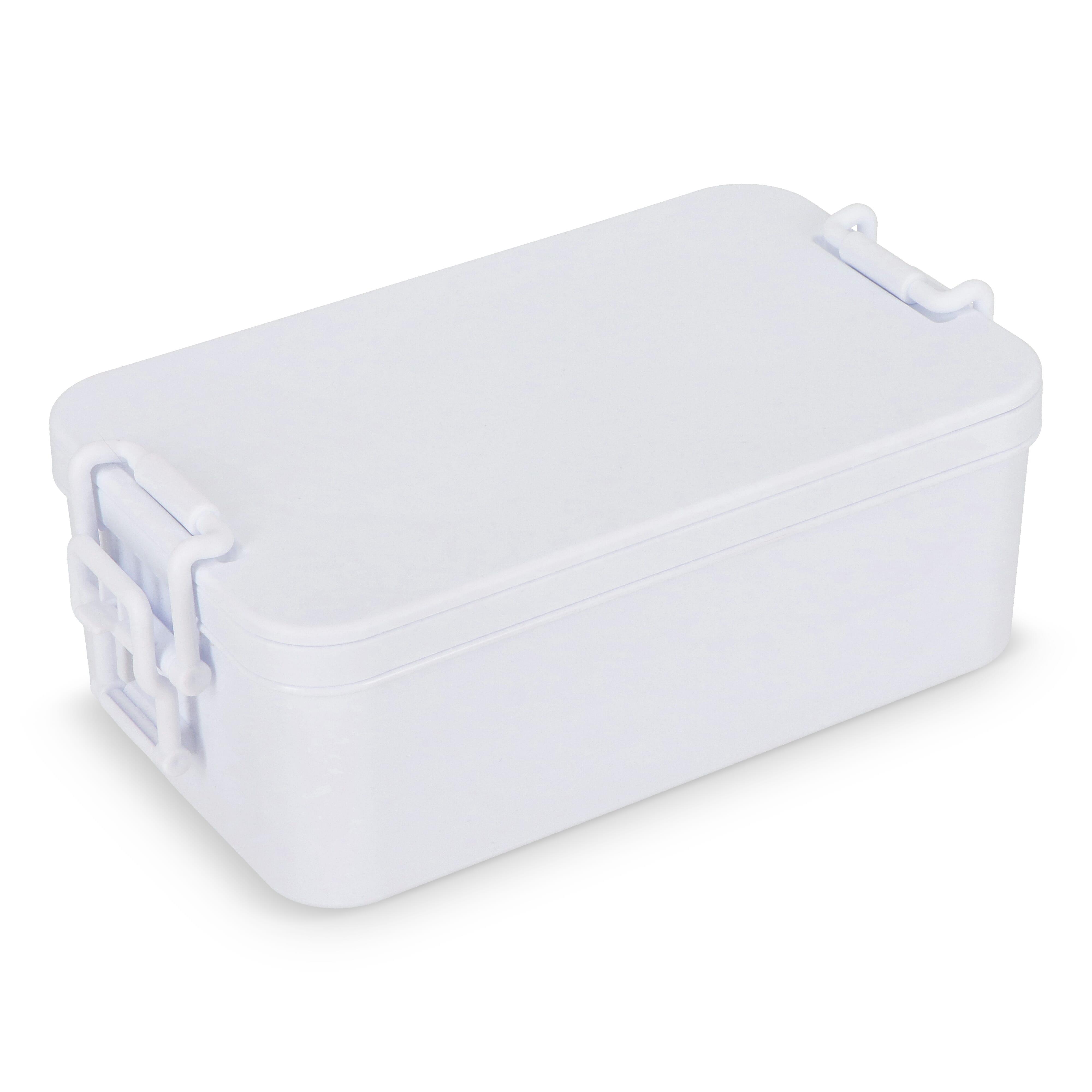Doppelte Lunchbox mit Besteck