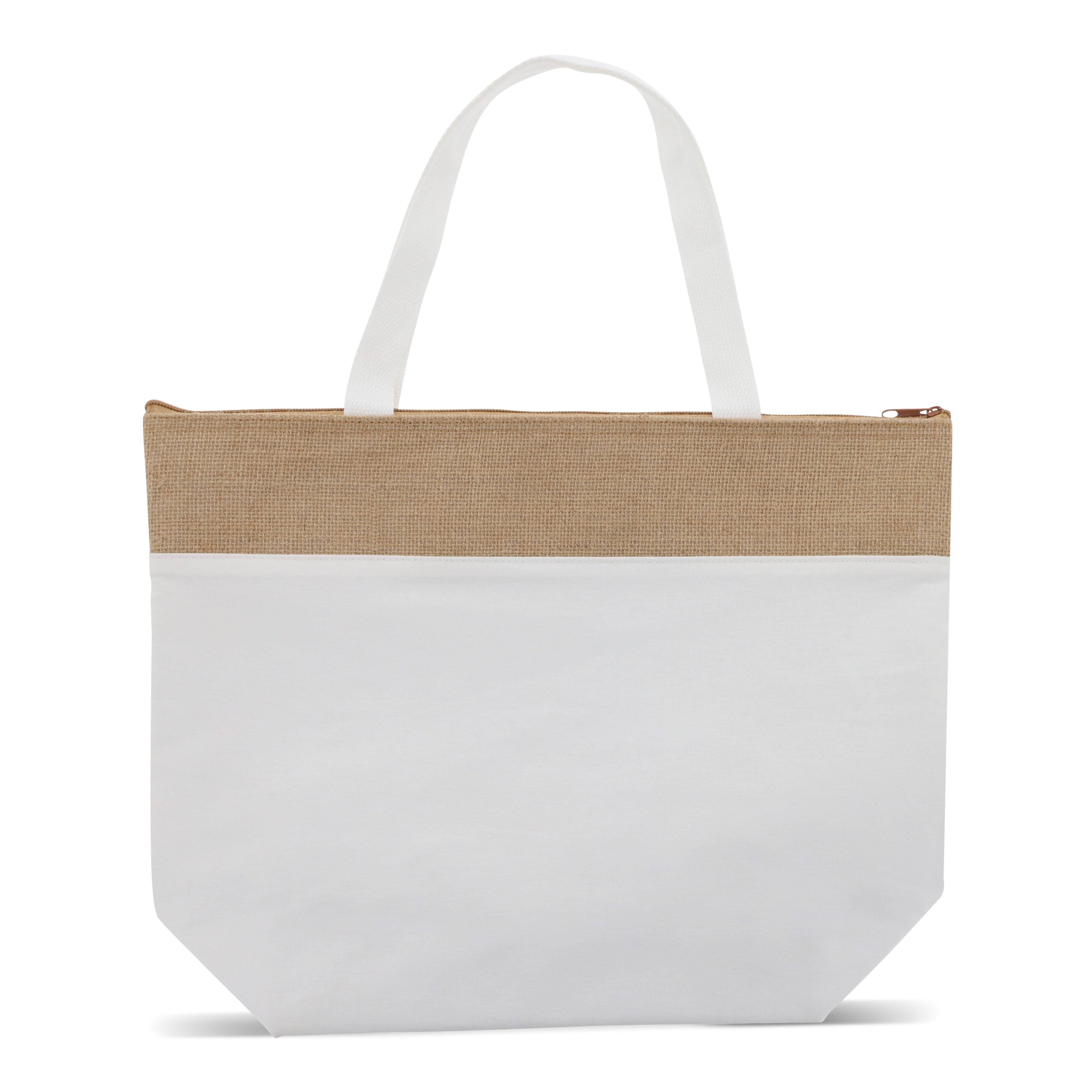 Strand-Kühltasche baumwolle/Jute 43x33x14 cm