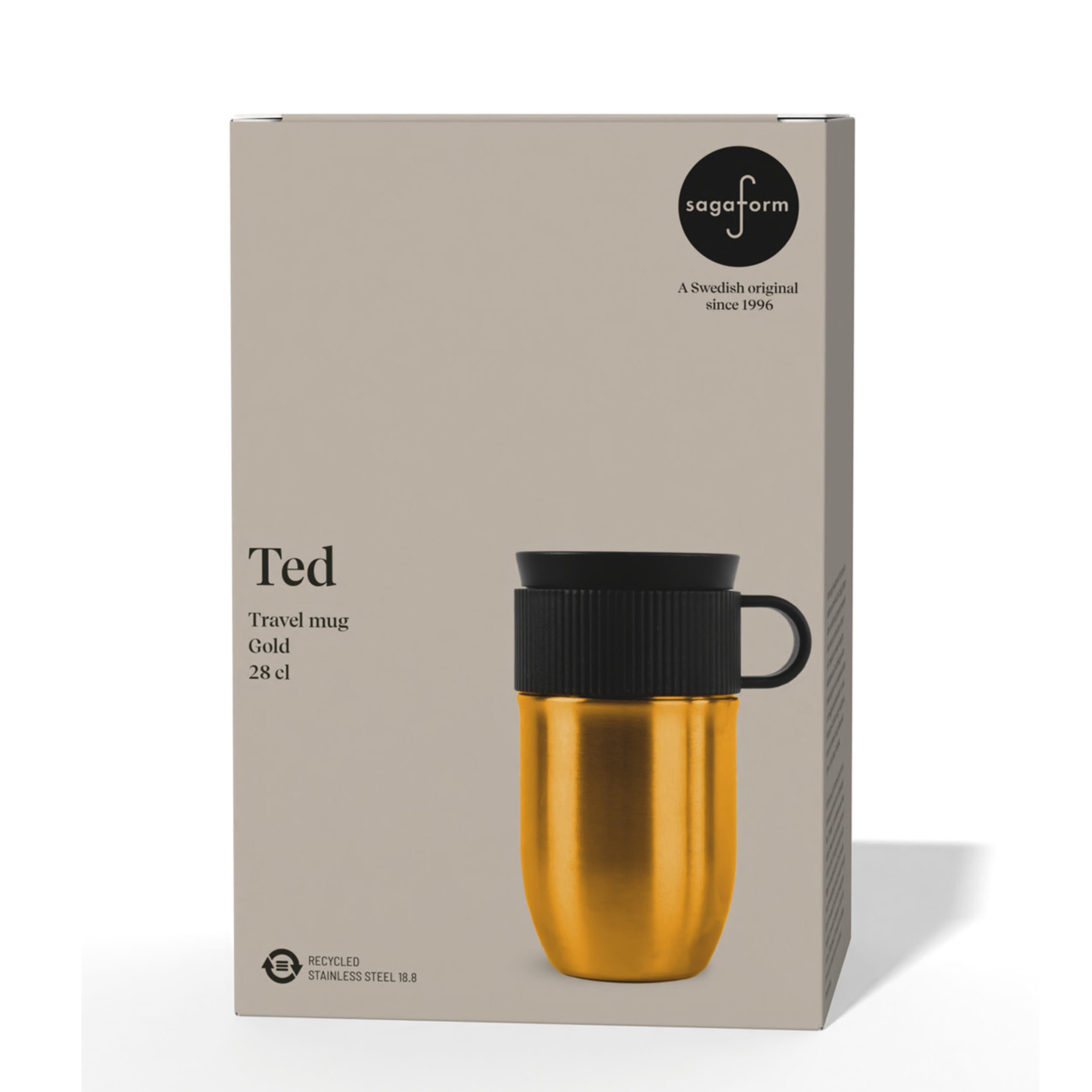 Sagaform Ted isolierter Becher, 280ml auslaufsicher und spülmaschinenfest