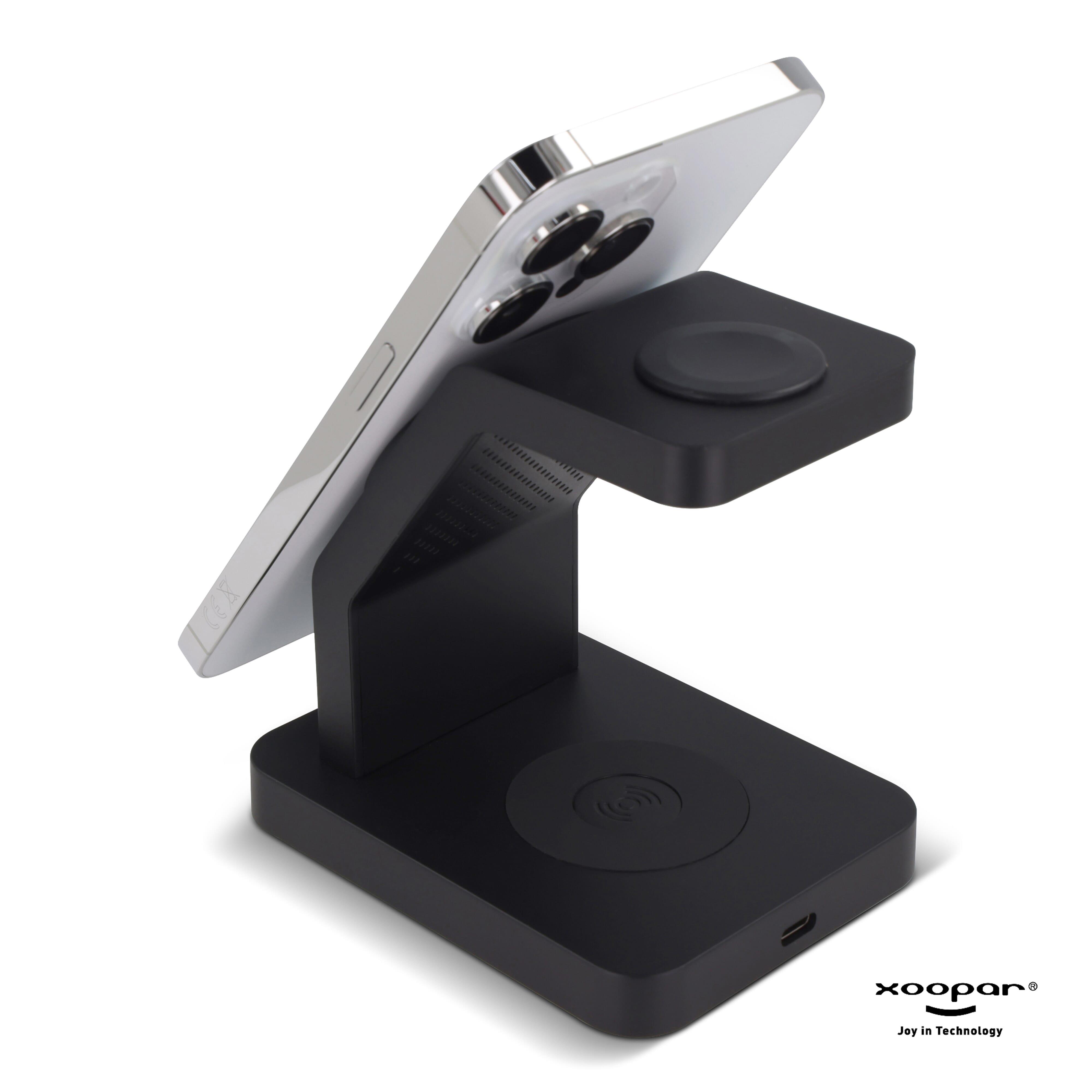 2708 | Xoopar Icon 3 in 1 Magnetic Wireless charger