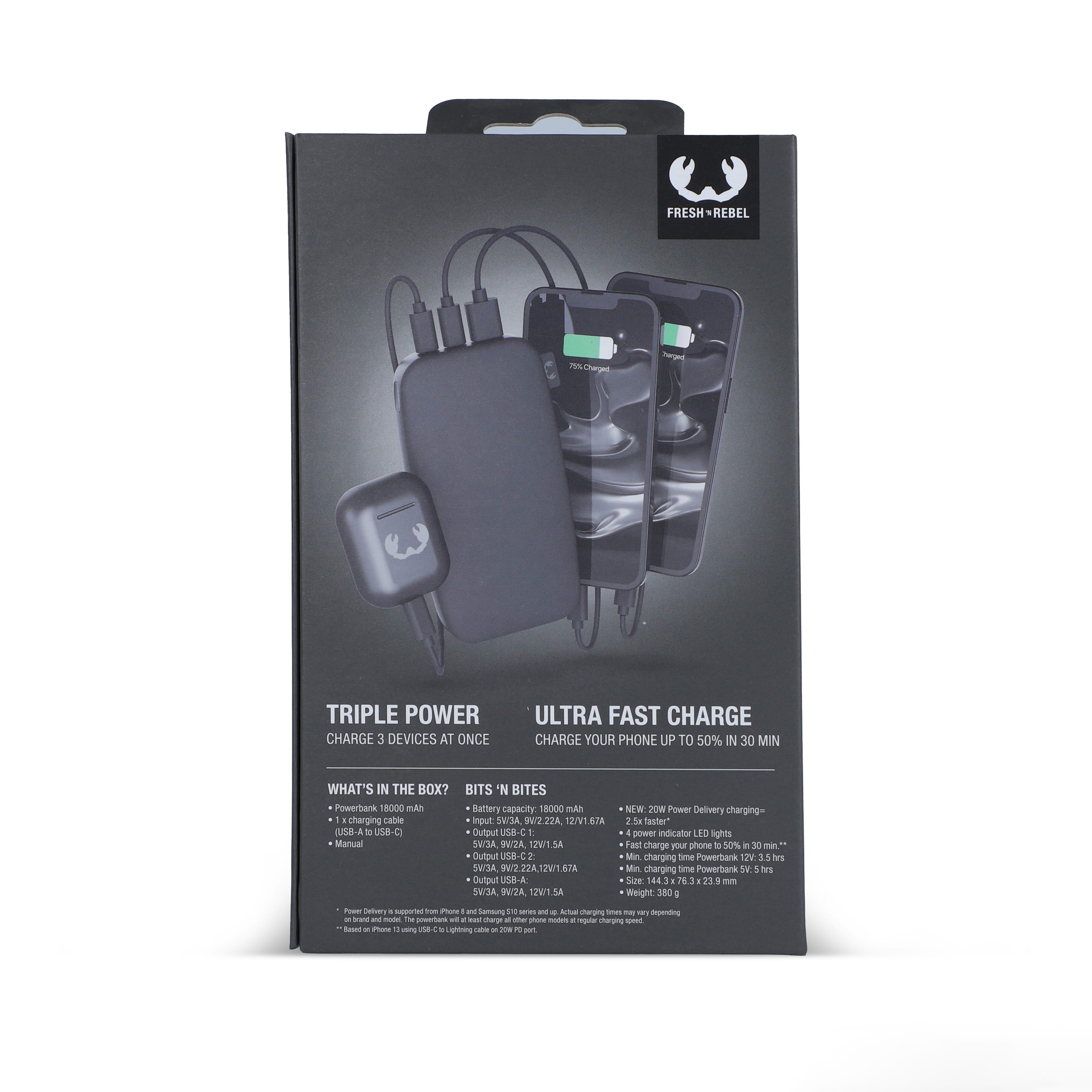 2PB18100 | Fresh ´n Rebel Powerbank 18000mAh USB-C Fast Charging 20W