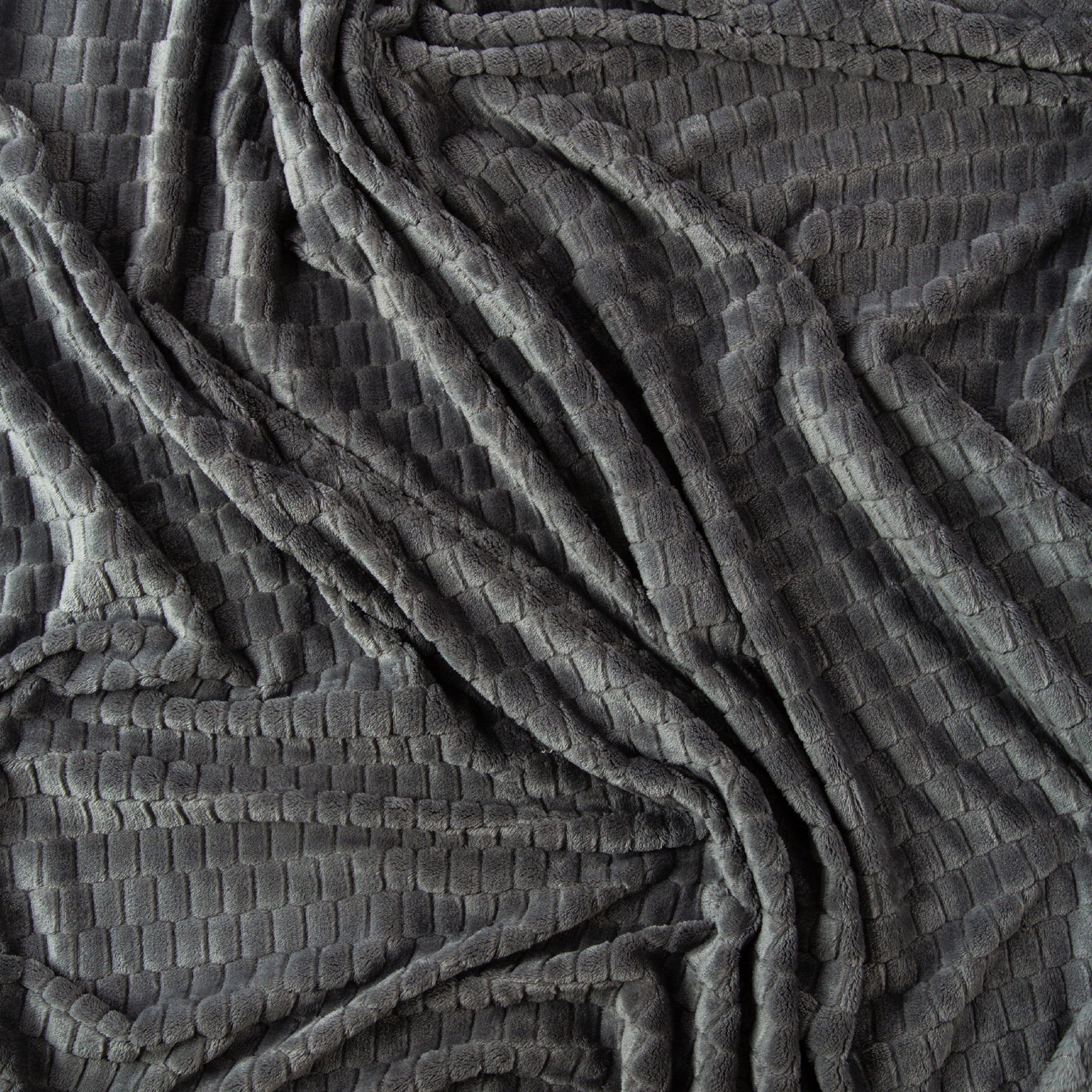 Kosta Linnewafveri Fleece Plaid Jaquard 130x170 cm