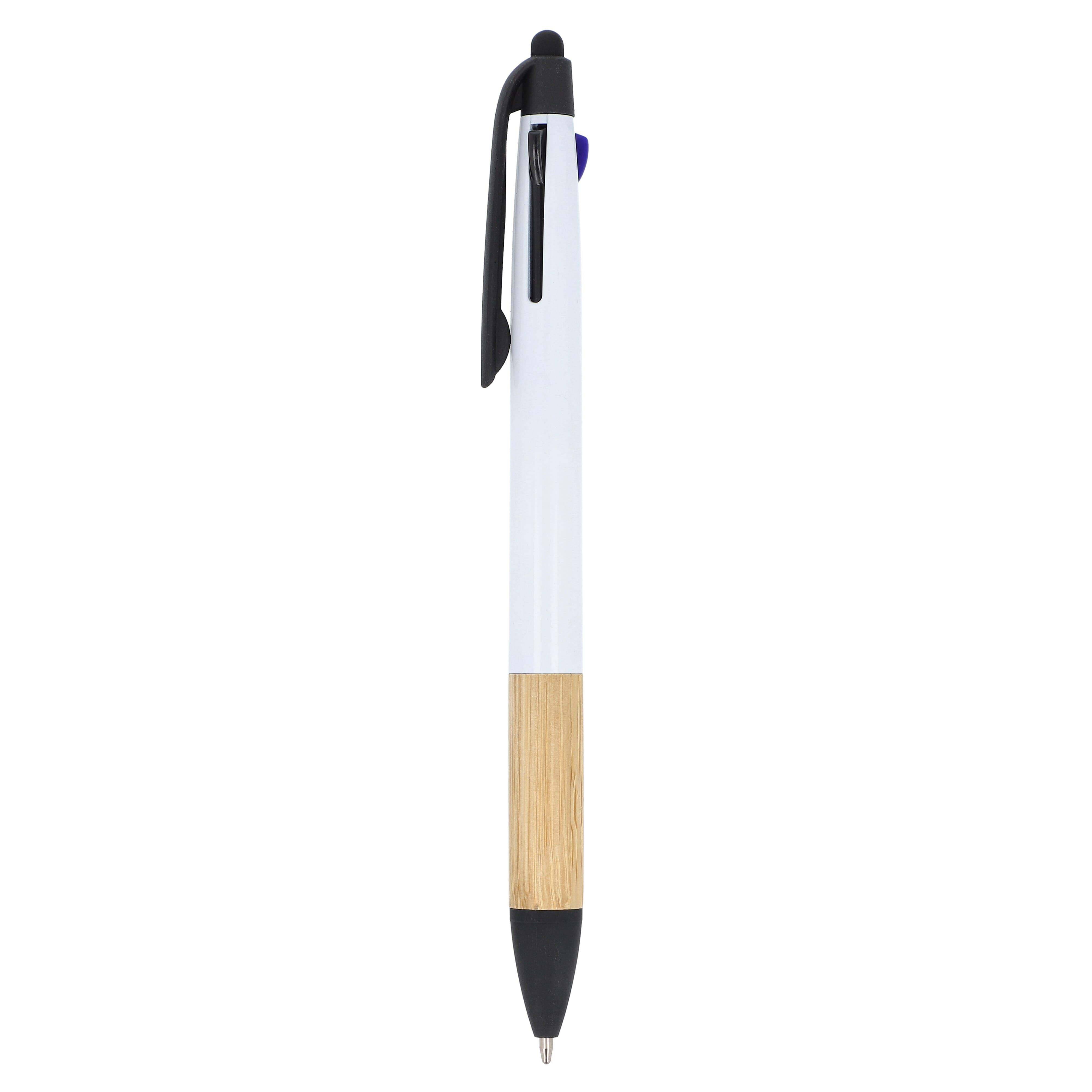 3-Farben-Stift mit Bambusgriff