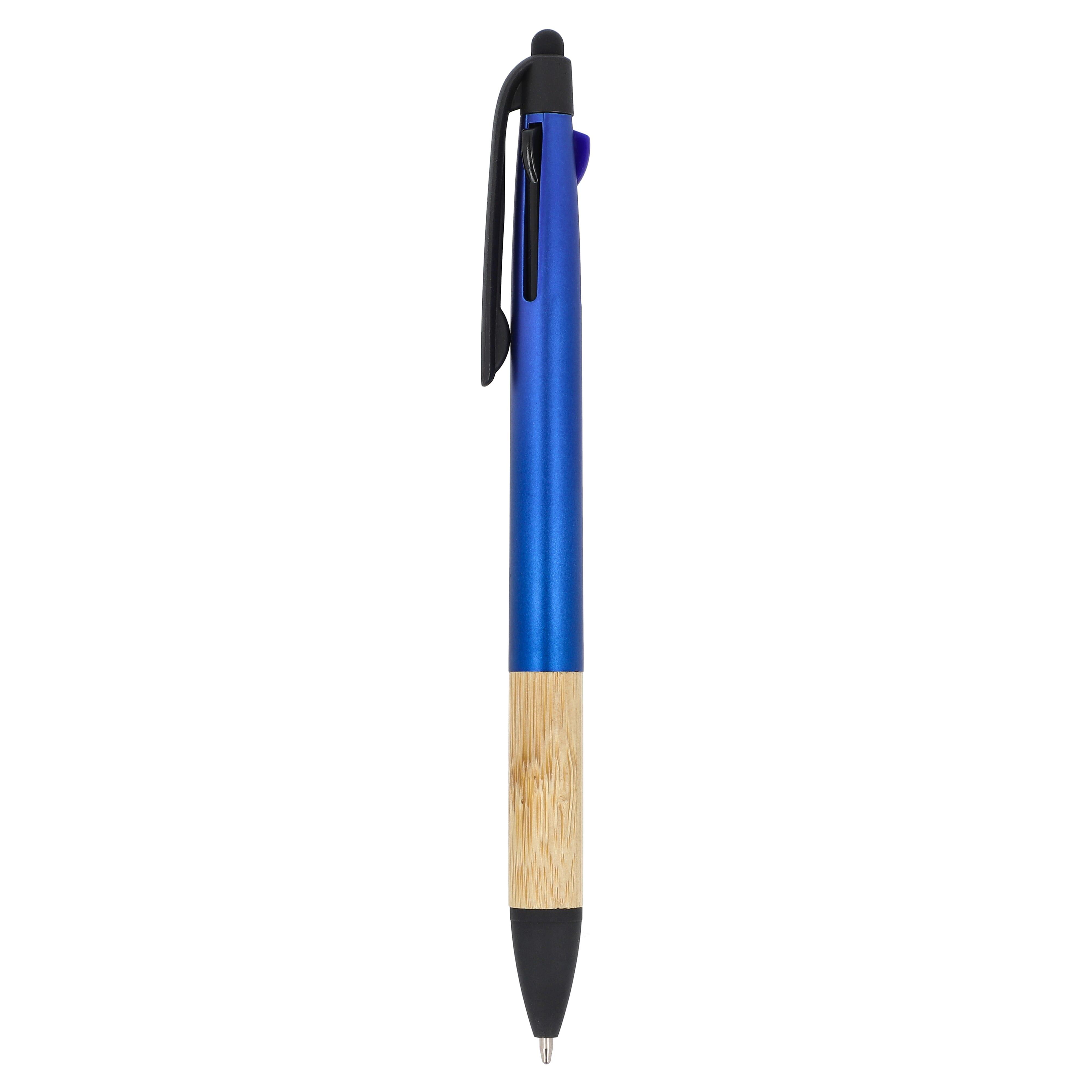 3-Farben-Stift mit Bambusgriff