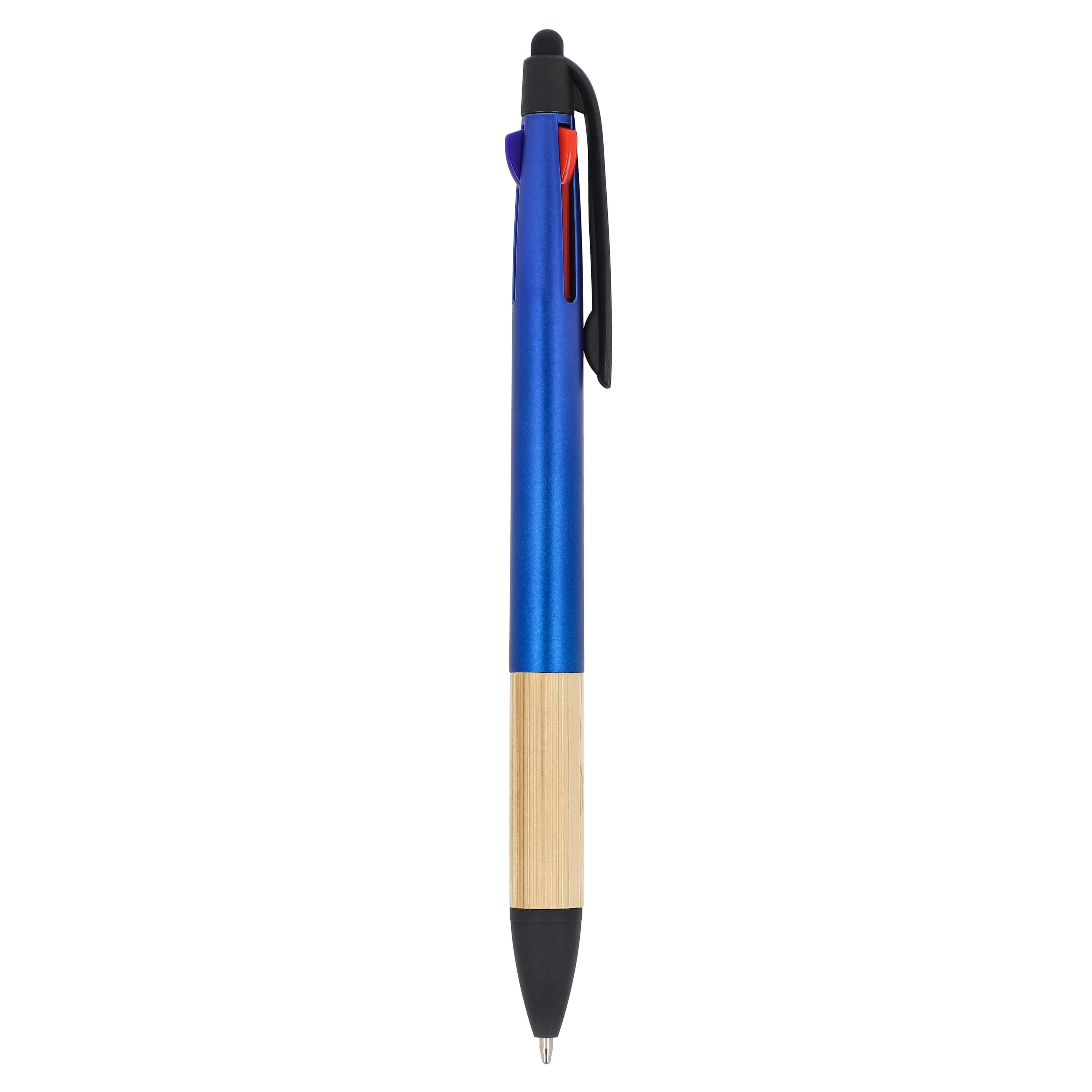 3-Farben-Stift mit Bambusgriff