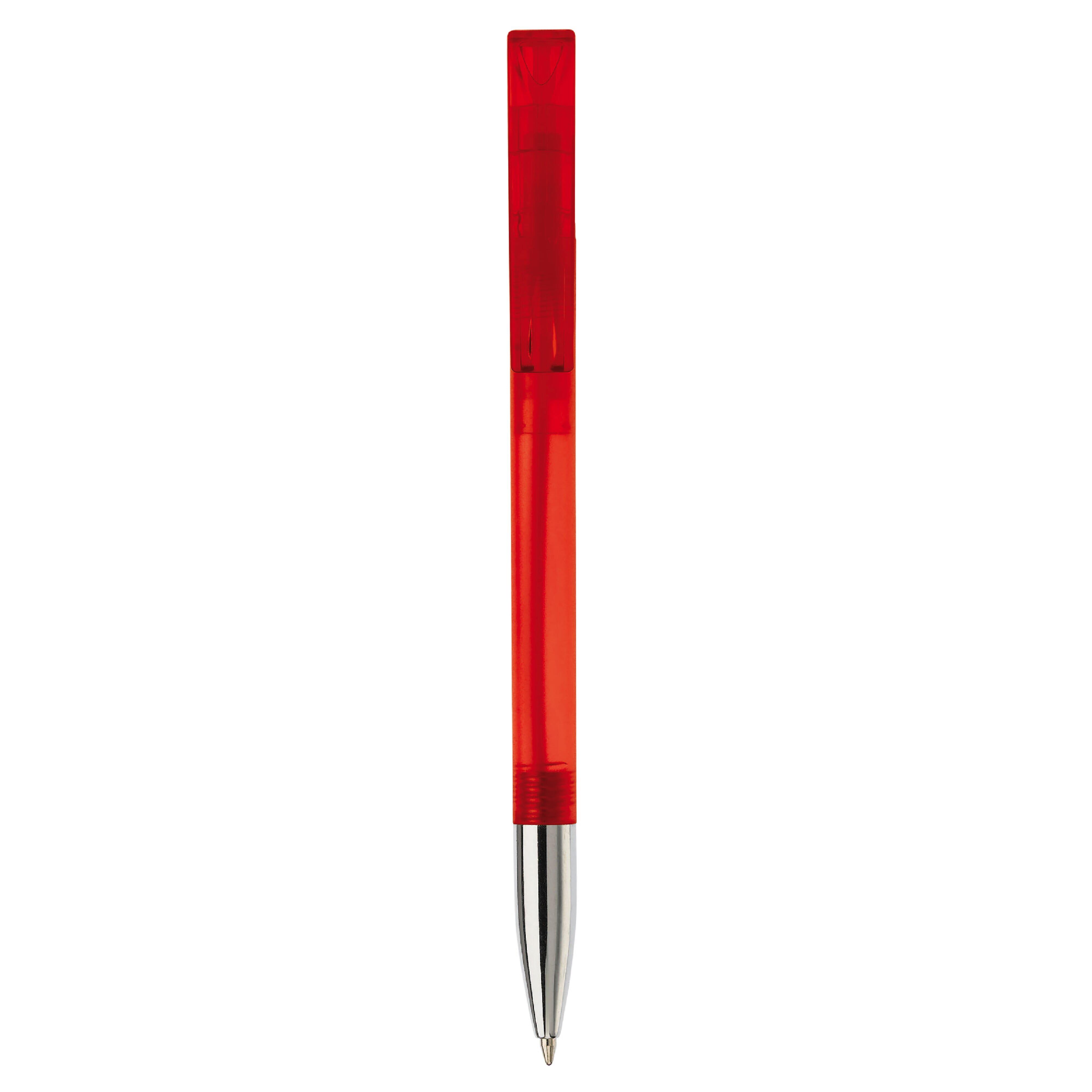 Kugelschreiber Nash Transparent mit Metallspitze