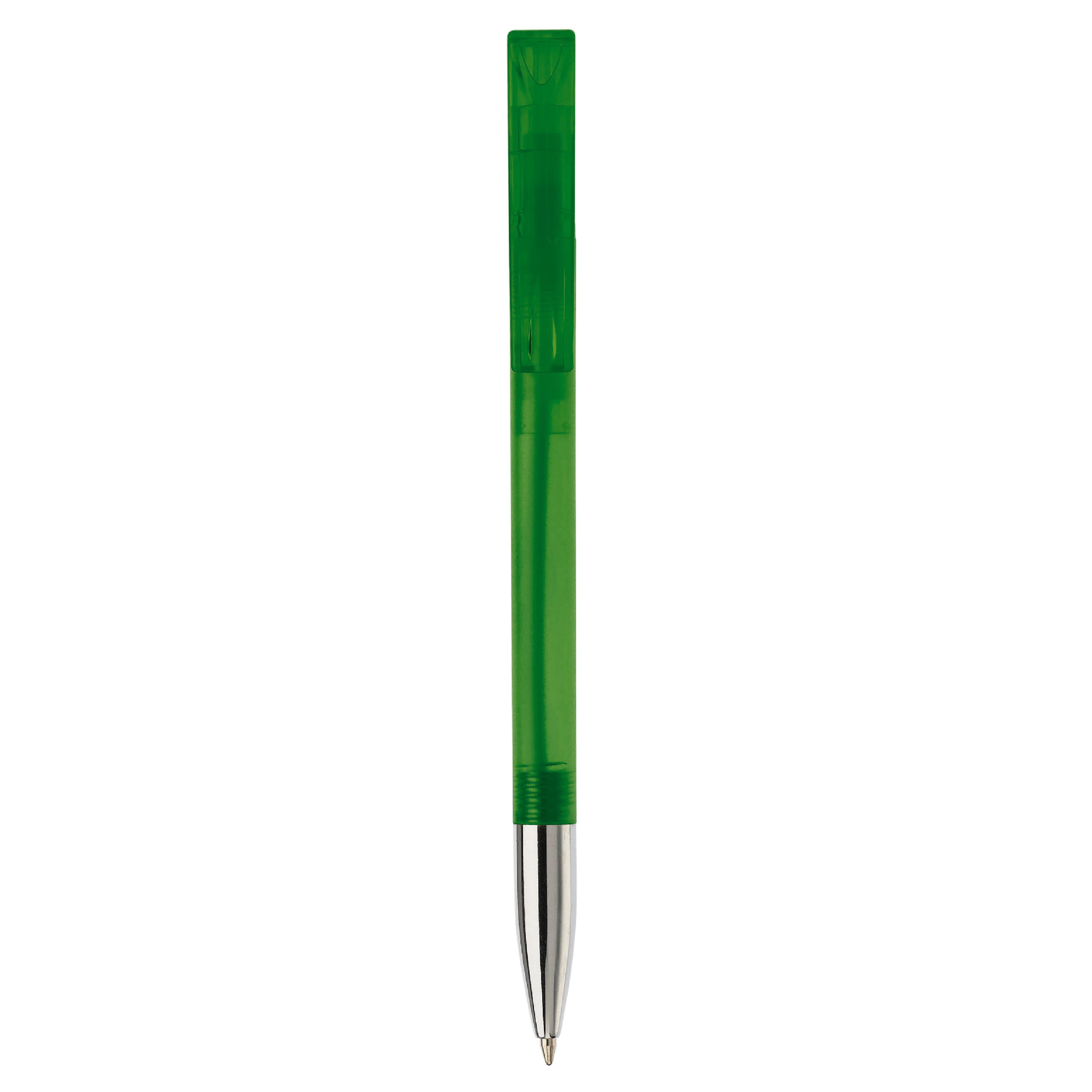Kugelschreiber Nash Transparent mit Metallspitze