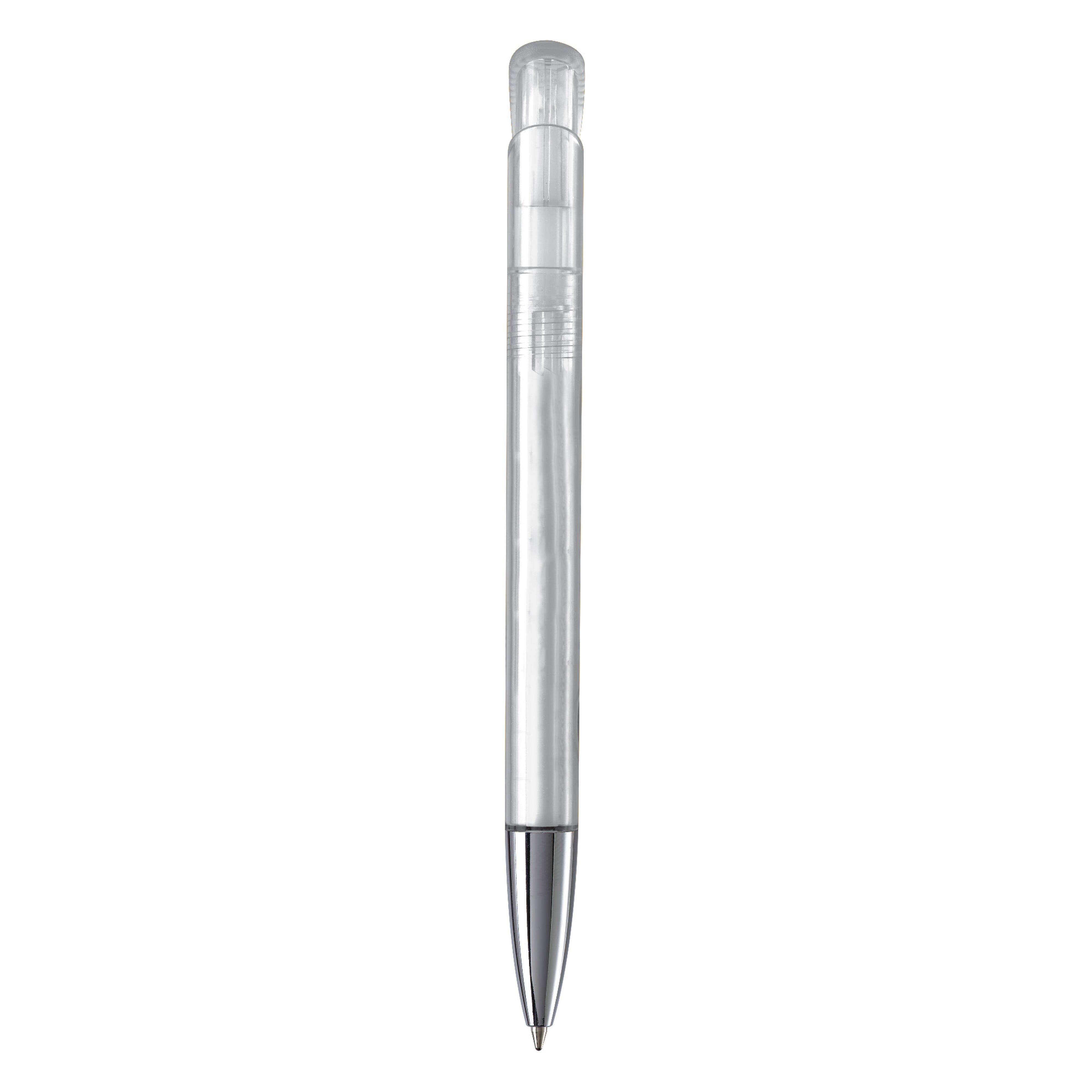 Kugelschreiber Atlas Transparent mit Metallspitze