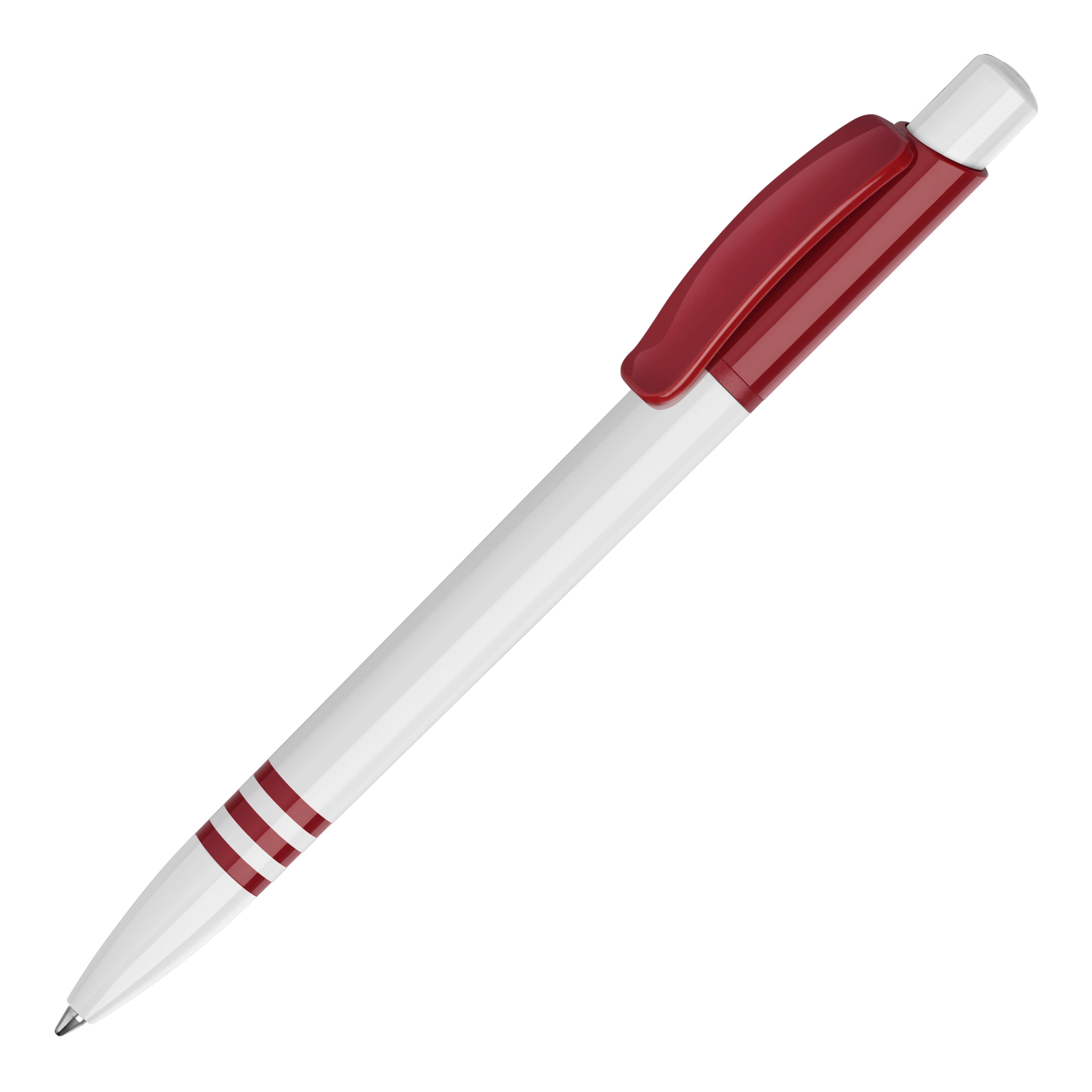 Weiss / Dunkelrot
