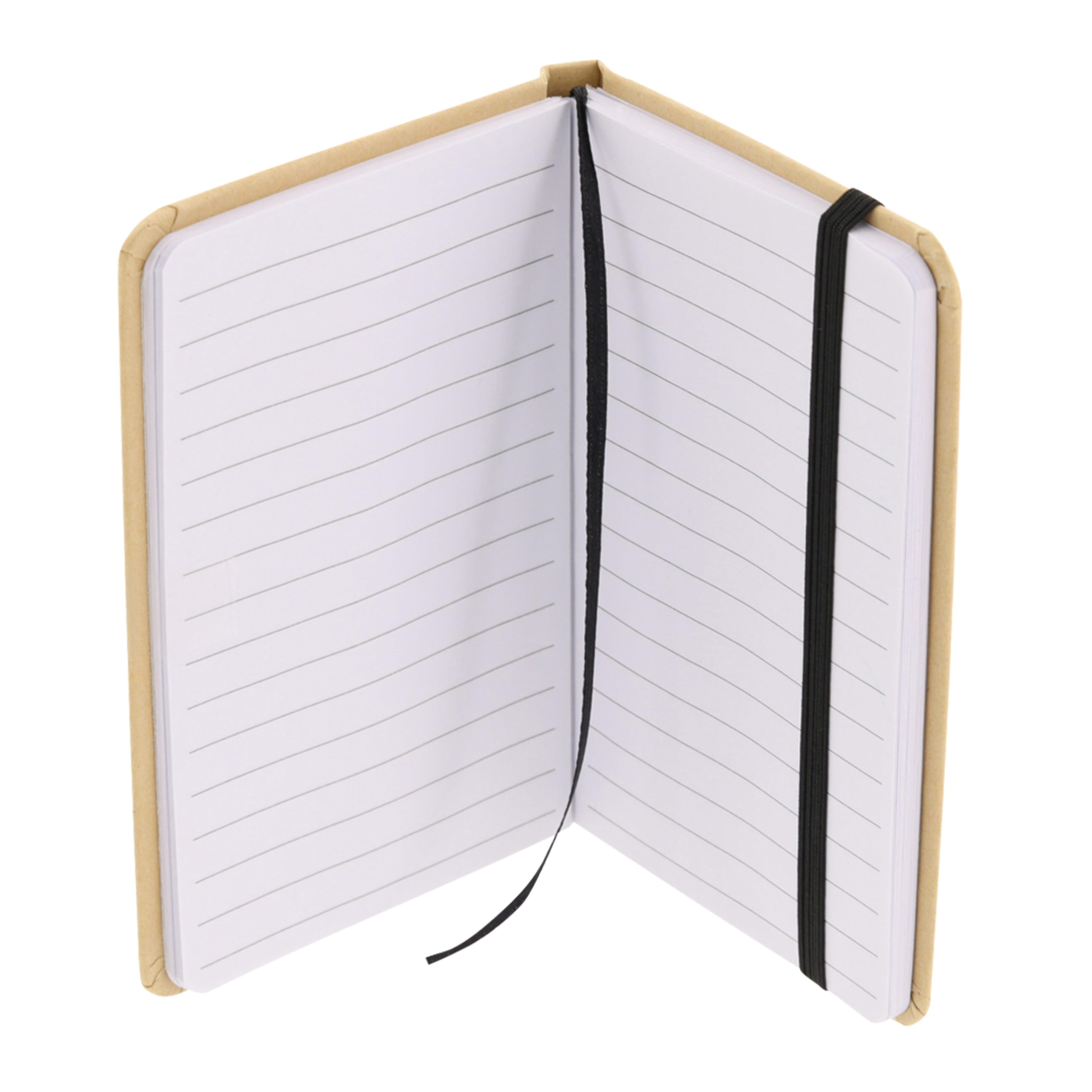 Papp-Notizbuch runde Ecken A5