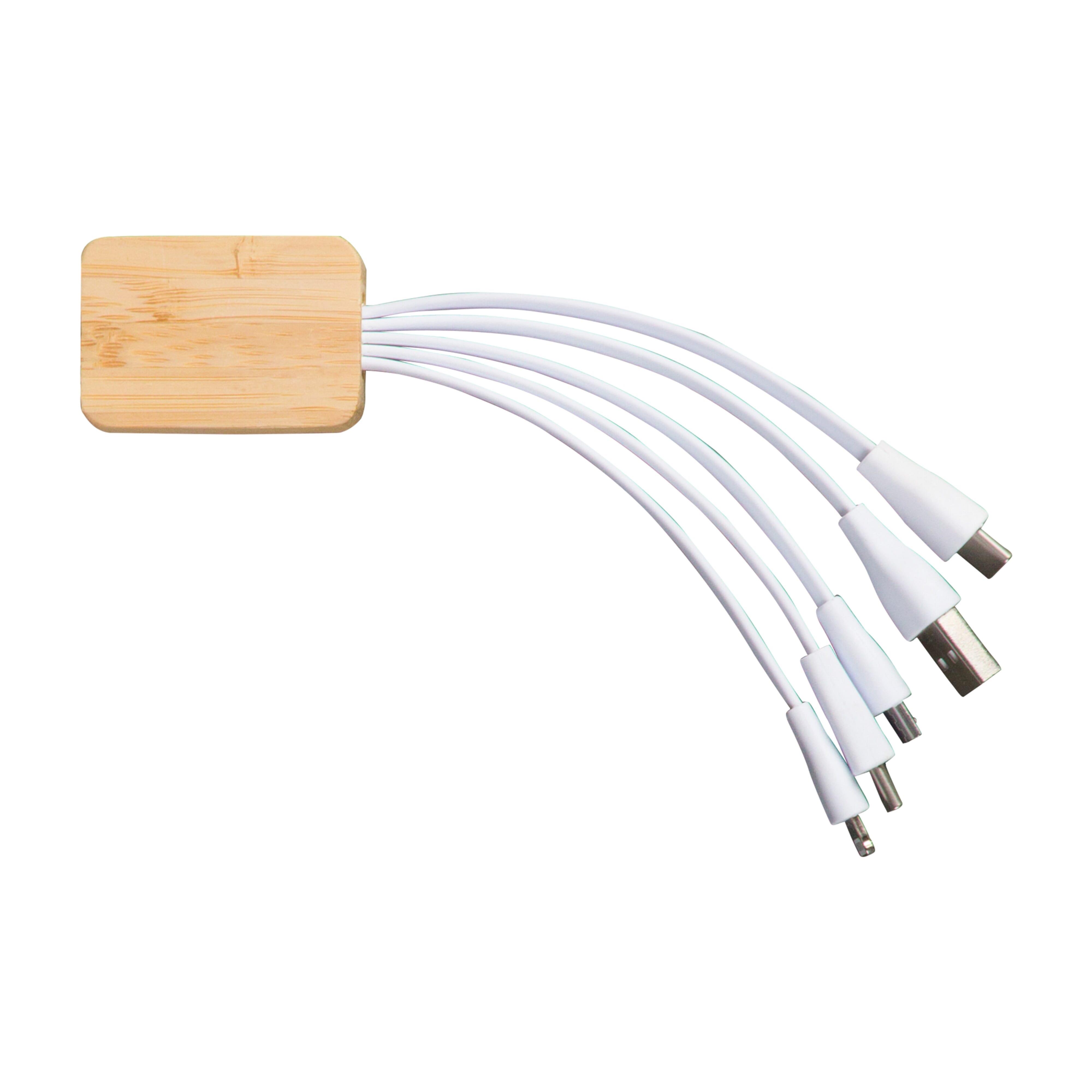 Ladekabel Bambus mit R-PET-Ummantelung