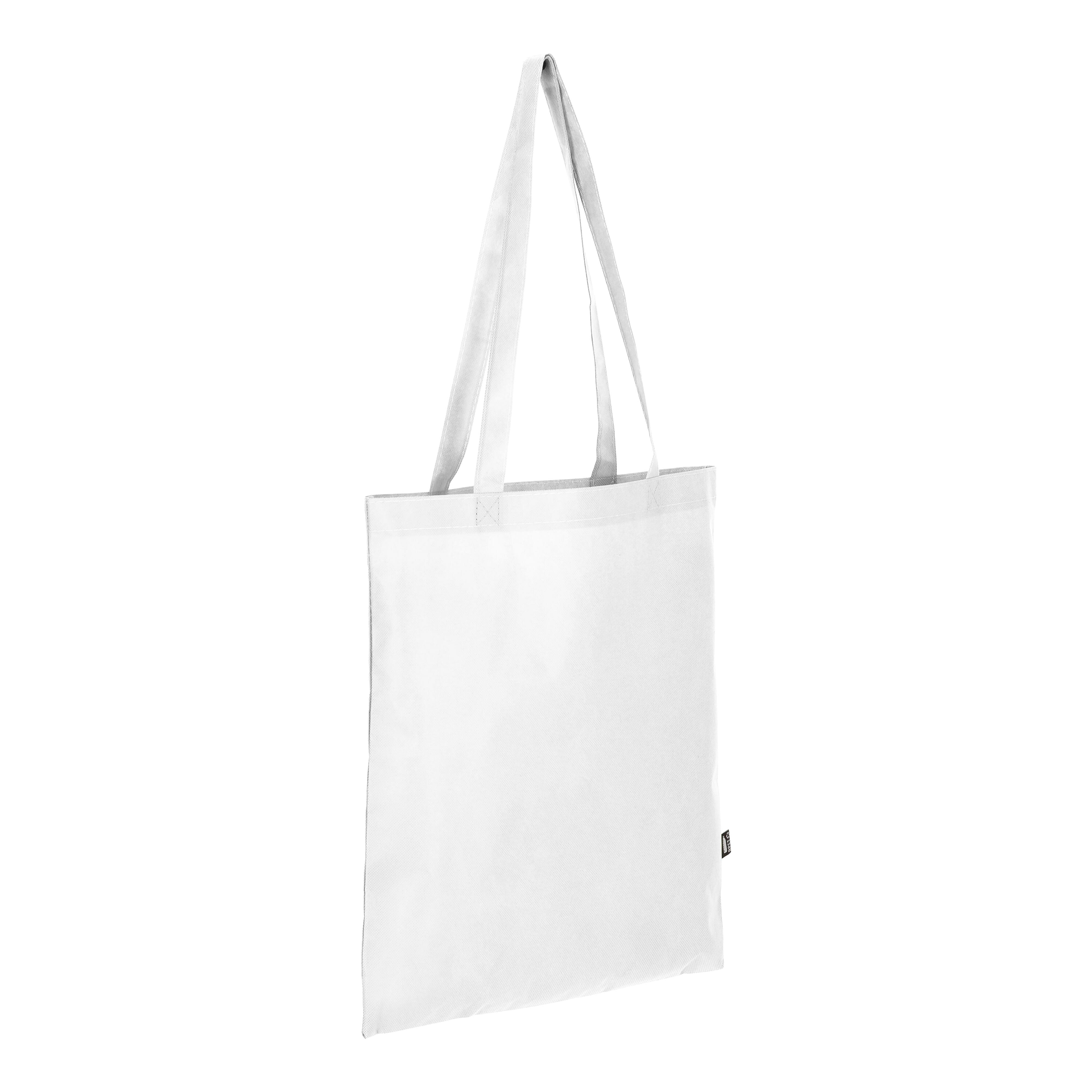R-PET Tragetasche aus Non Woven mit langen Griffen 38 x 42cm 75g/m²