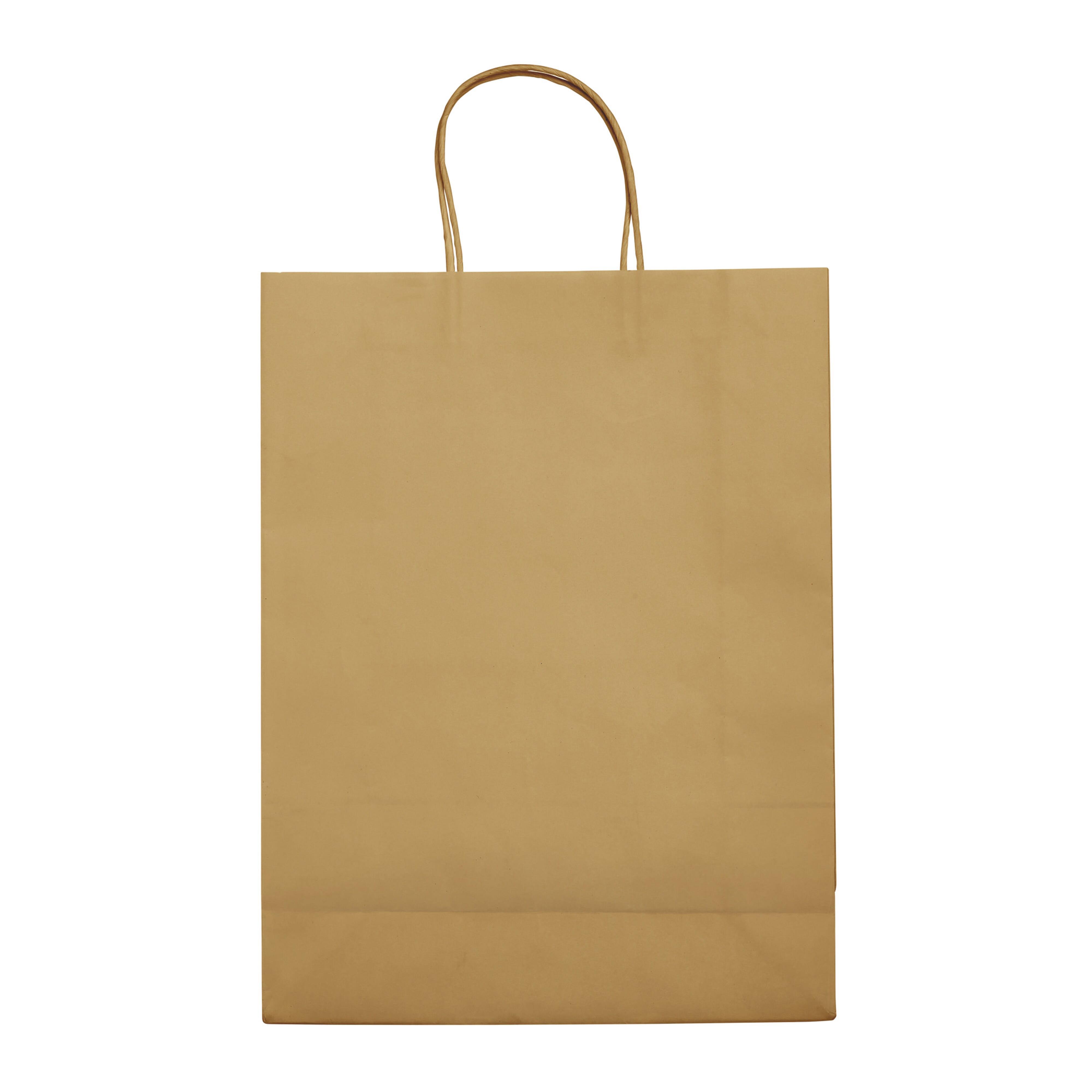 Große Papiertasche im Eco Look 120g/m²