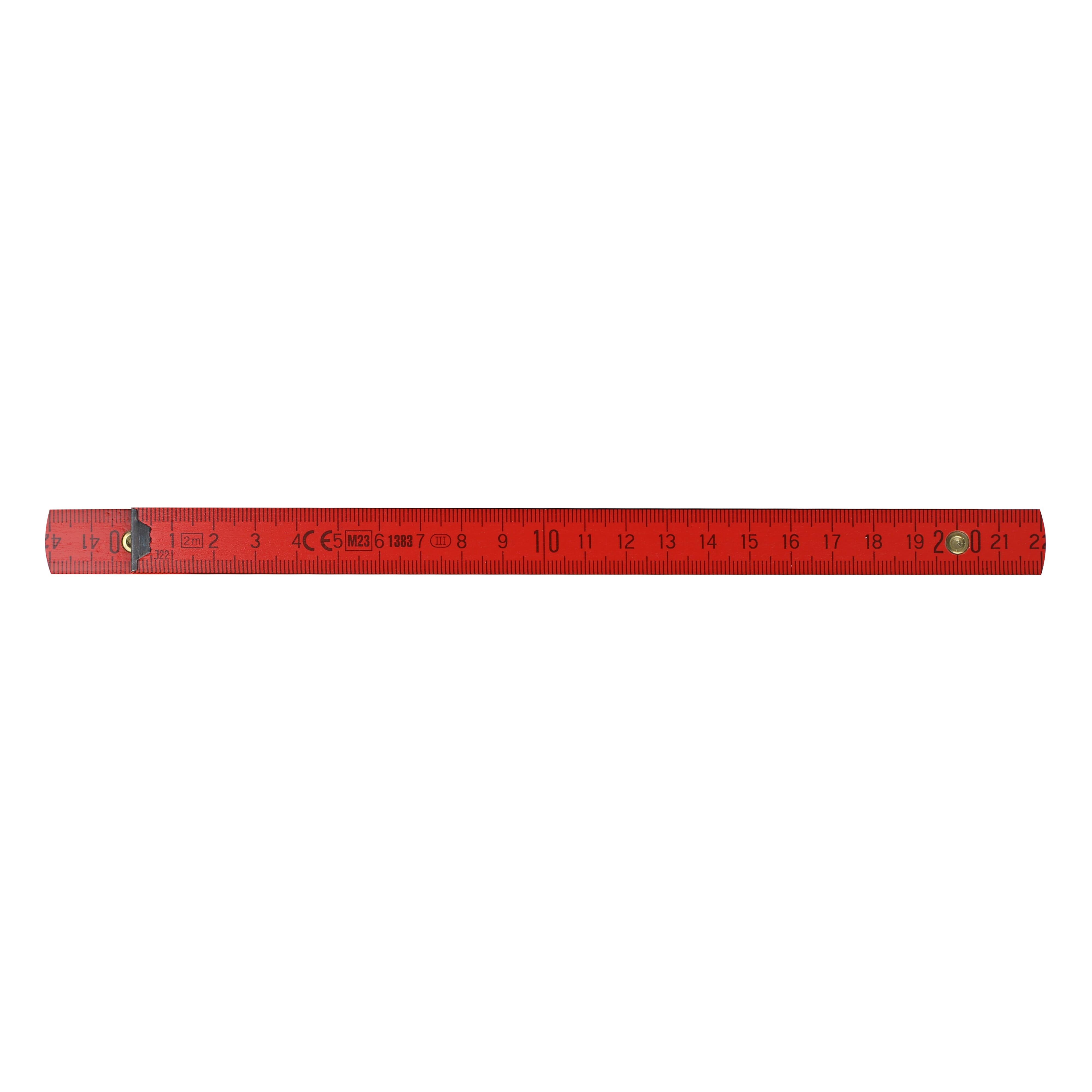 Zollstock Holz 2m Premium lackiert