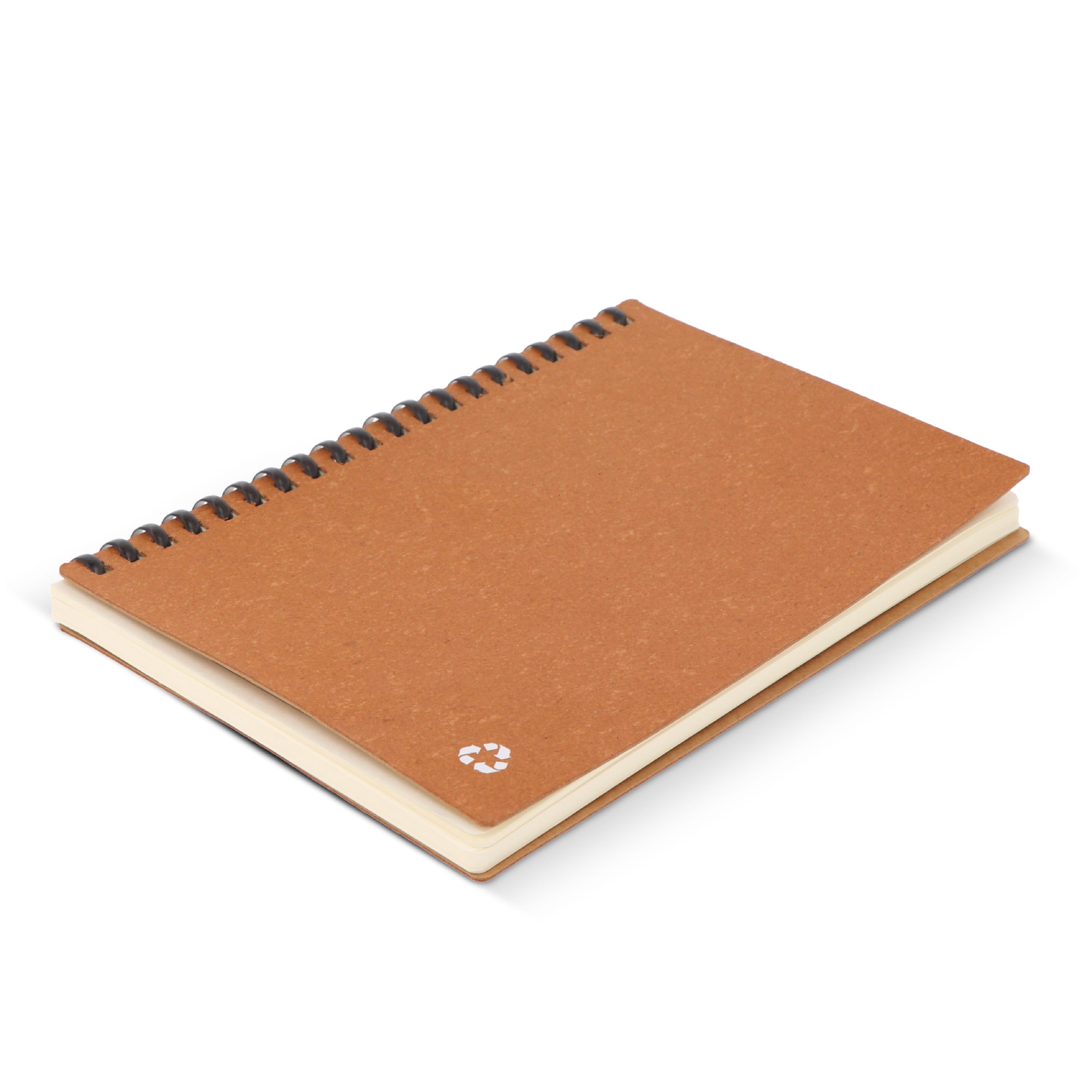 Notizbuch aus recyceltem Leder Midi