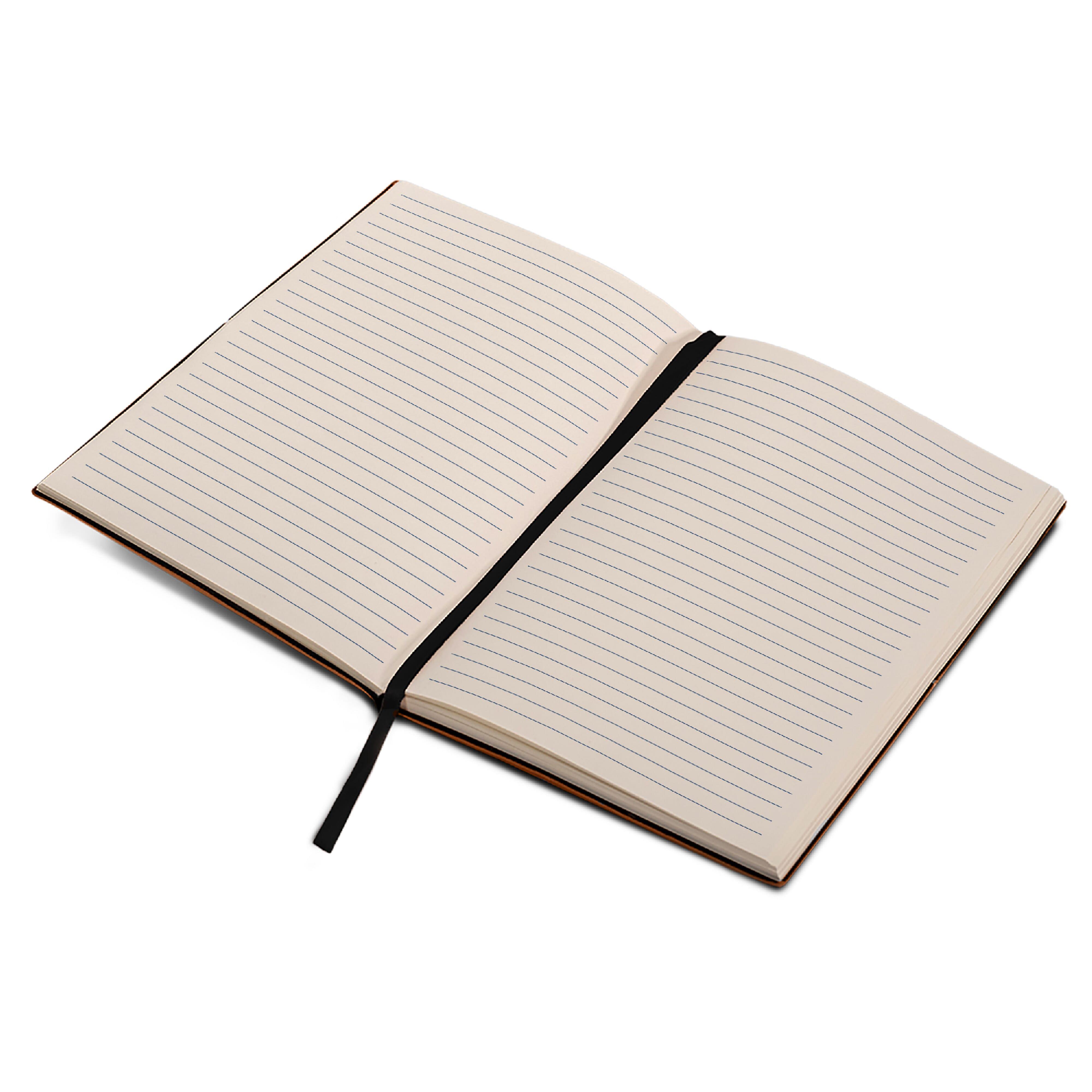 Notizbuch mit Einband aus recycelten Leder Din A5