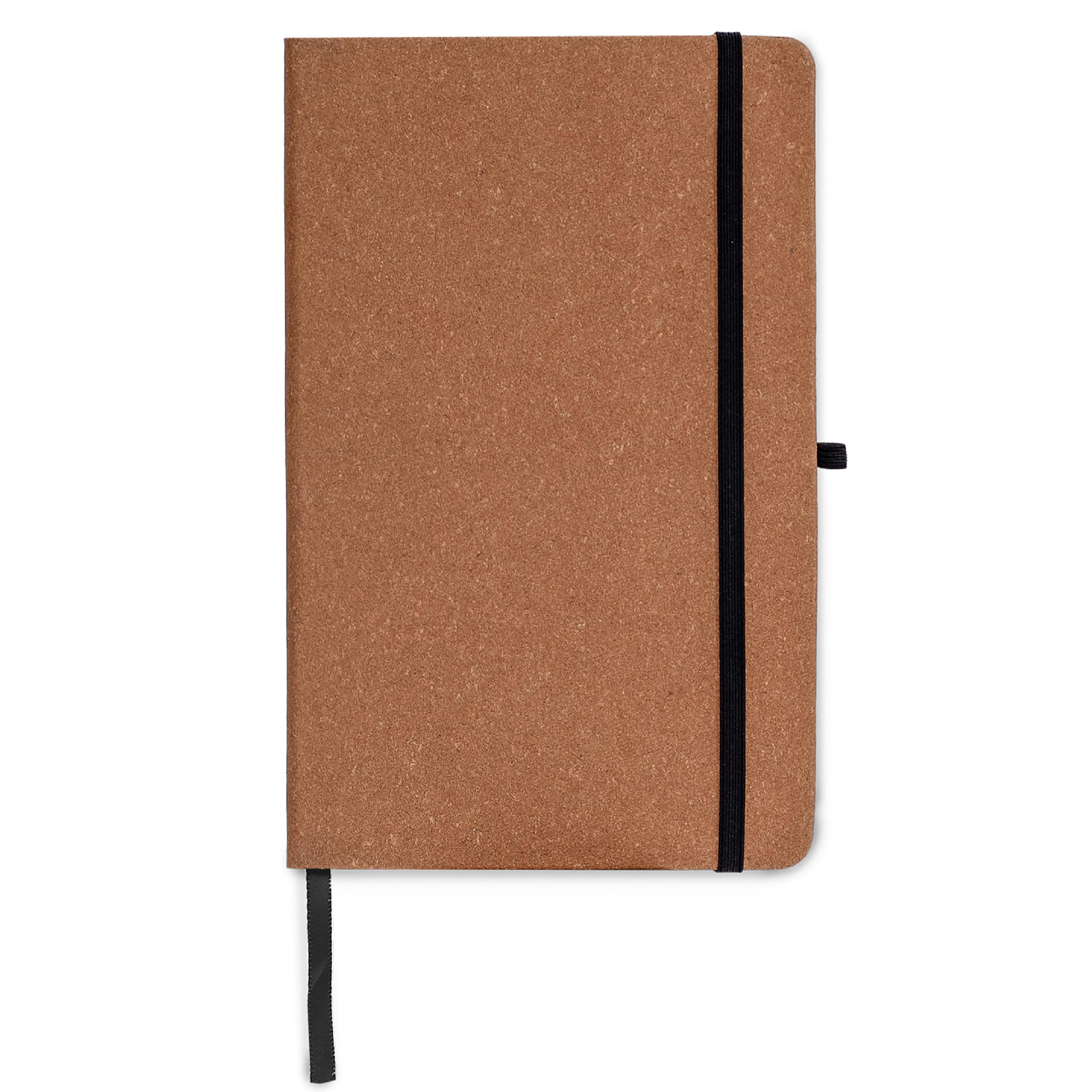 Hardcover-Notizbuch mit Einband aus recycelten Leder DIN A5
