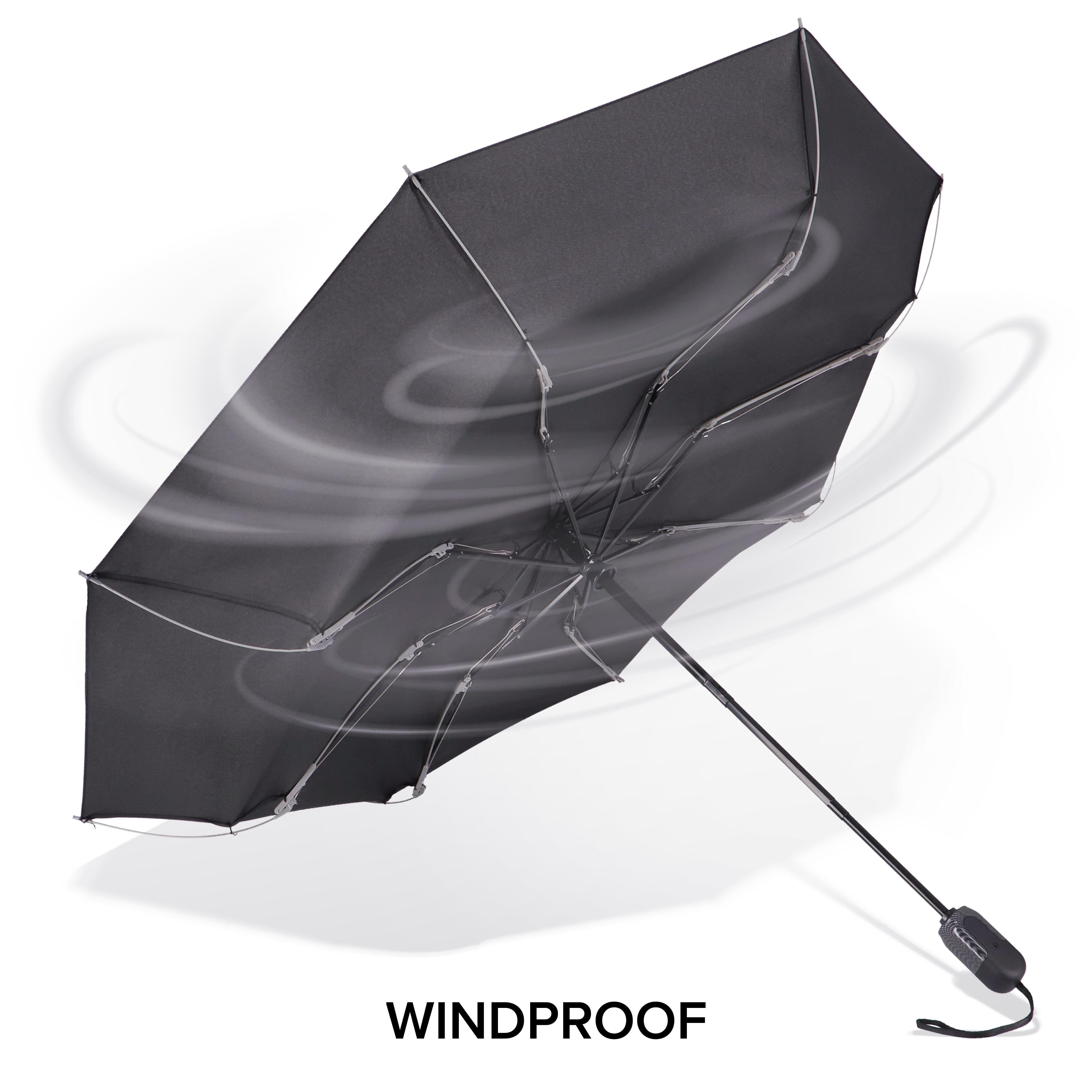 Luxuriöser 23” Wende-Regenschirm mit automatischer Öffnung und Schließung