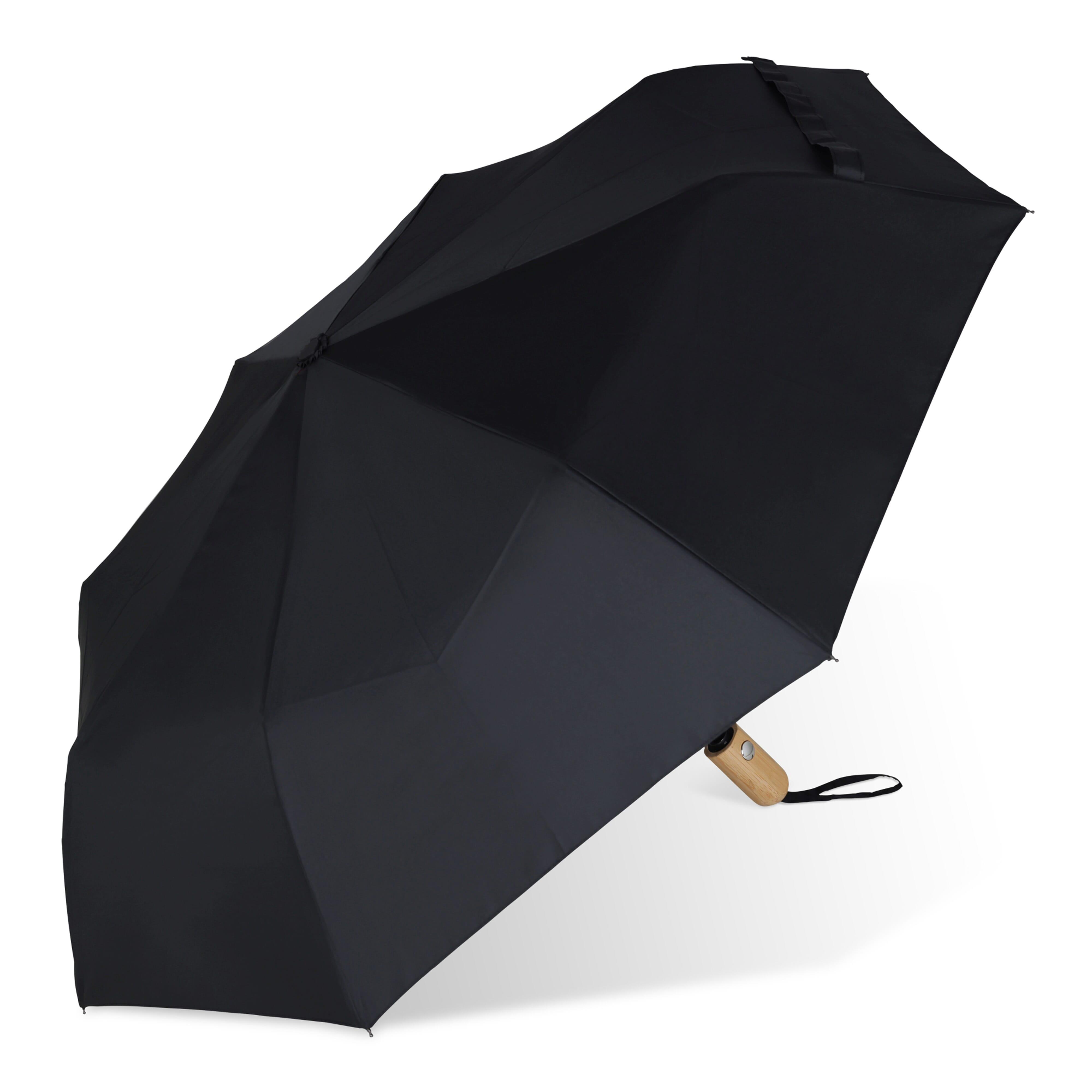 21” faltbarer Regenschirm aus R-PET -Material mit Automatiköffnung