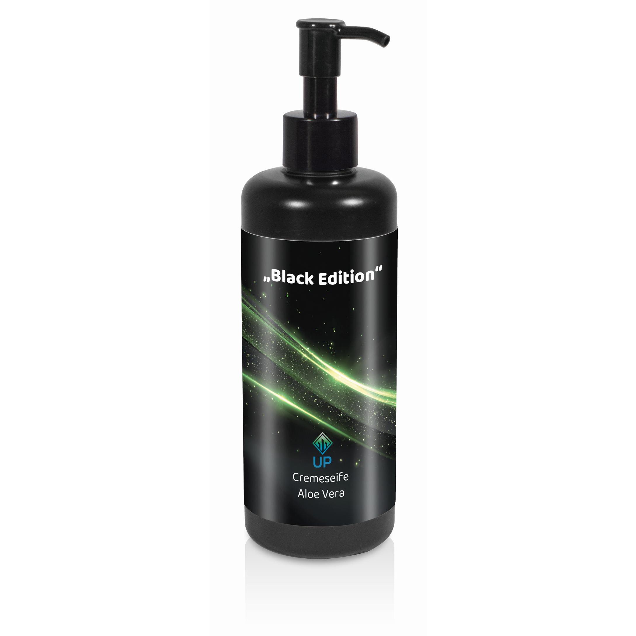 Cremeseife ´Aloe Vera´ im 300 ml Pumpspender BLACK EDITION