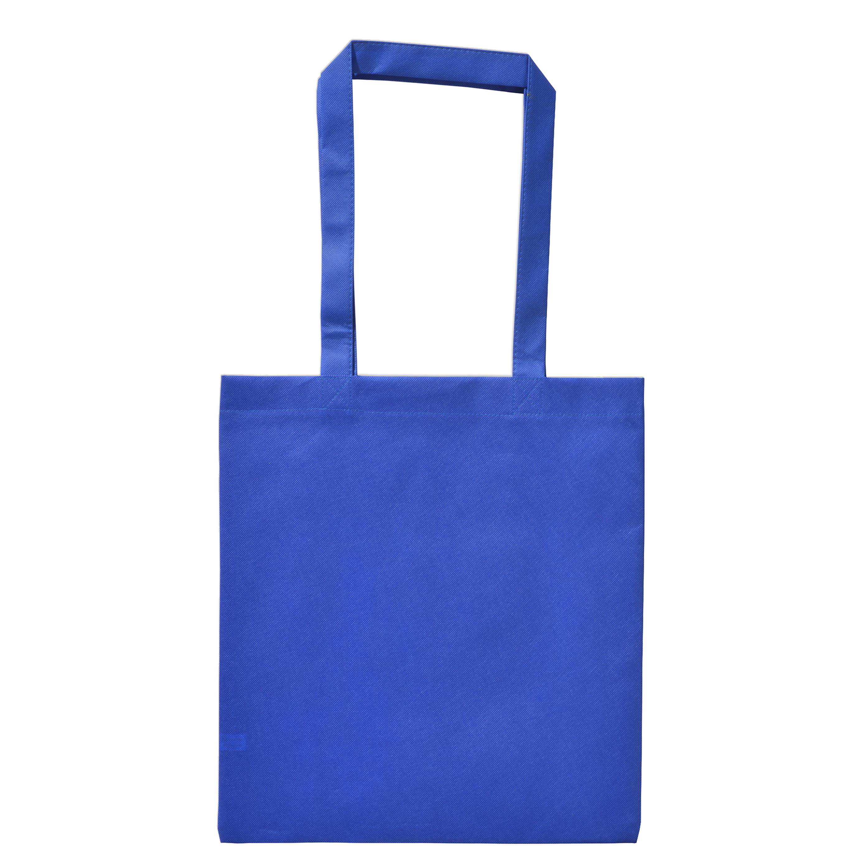Vliestasche royalblau, 2 lange Henkel