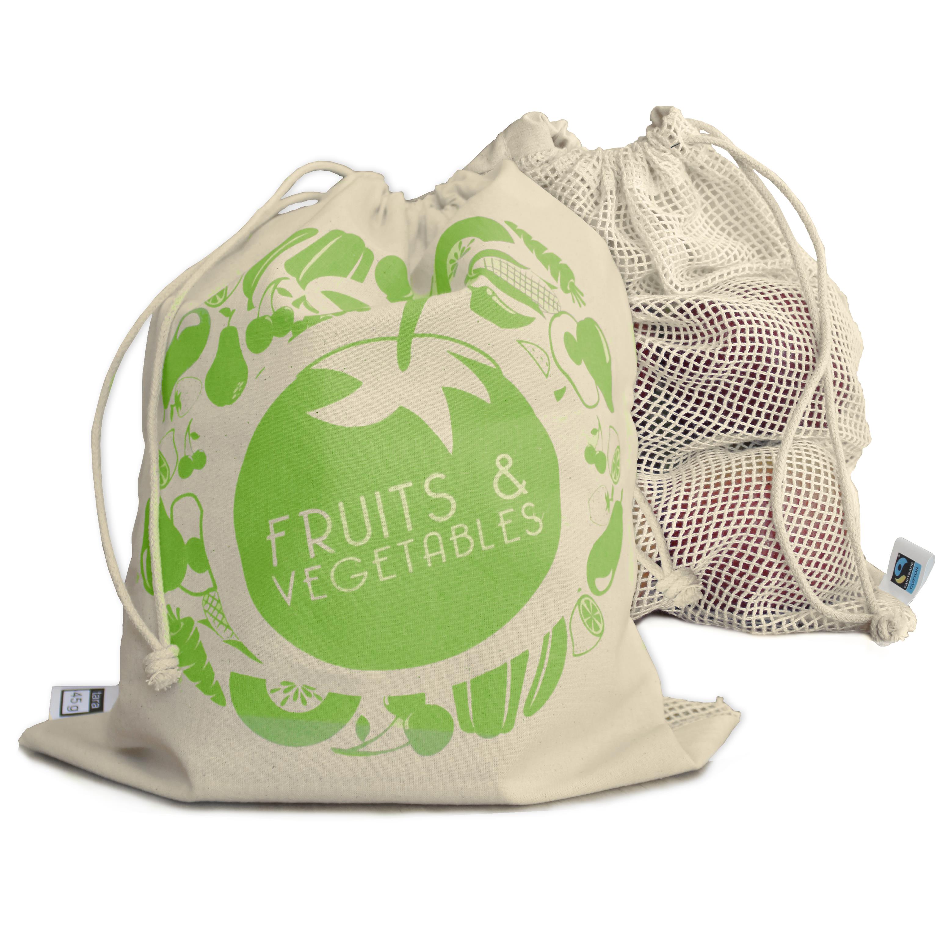 FAIRTRADE-Baumwollbeutel für Obst und Gemüse