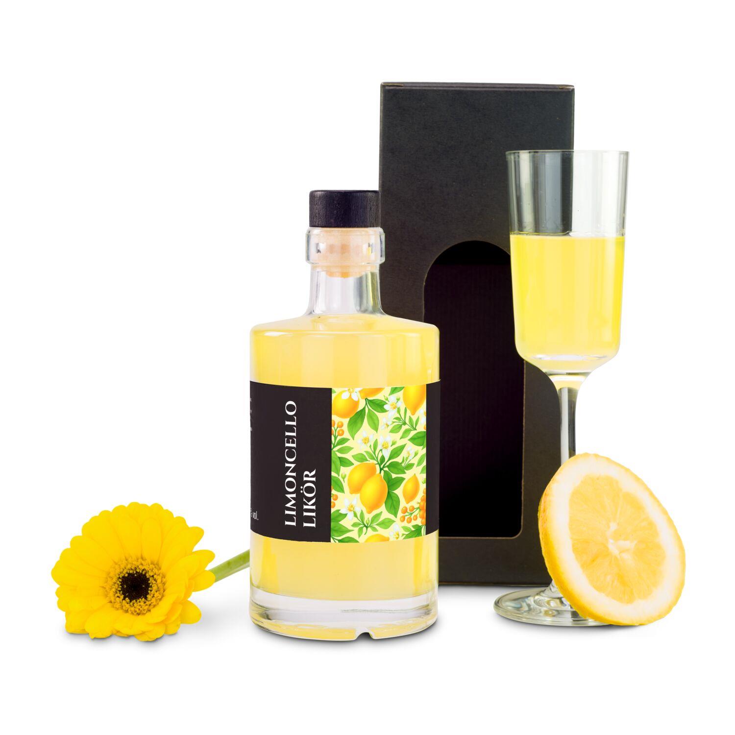 Geschenkset / Präsenteset: Limoncello Likör