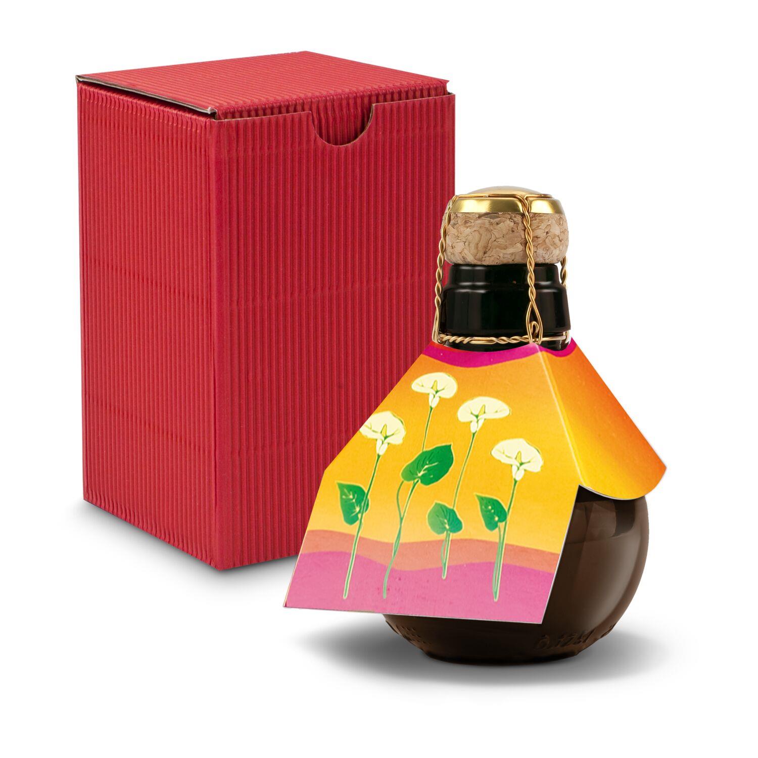 Origineller Sekt Calla - Karton Rot, 125 ml
