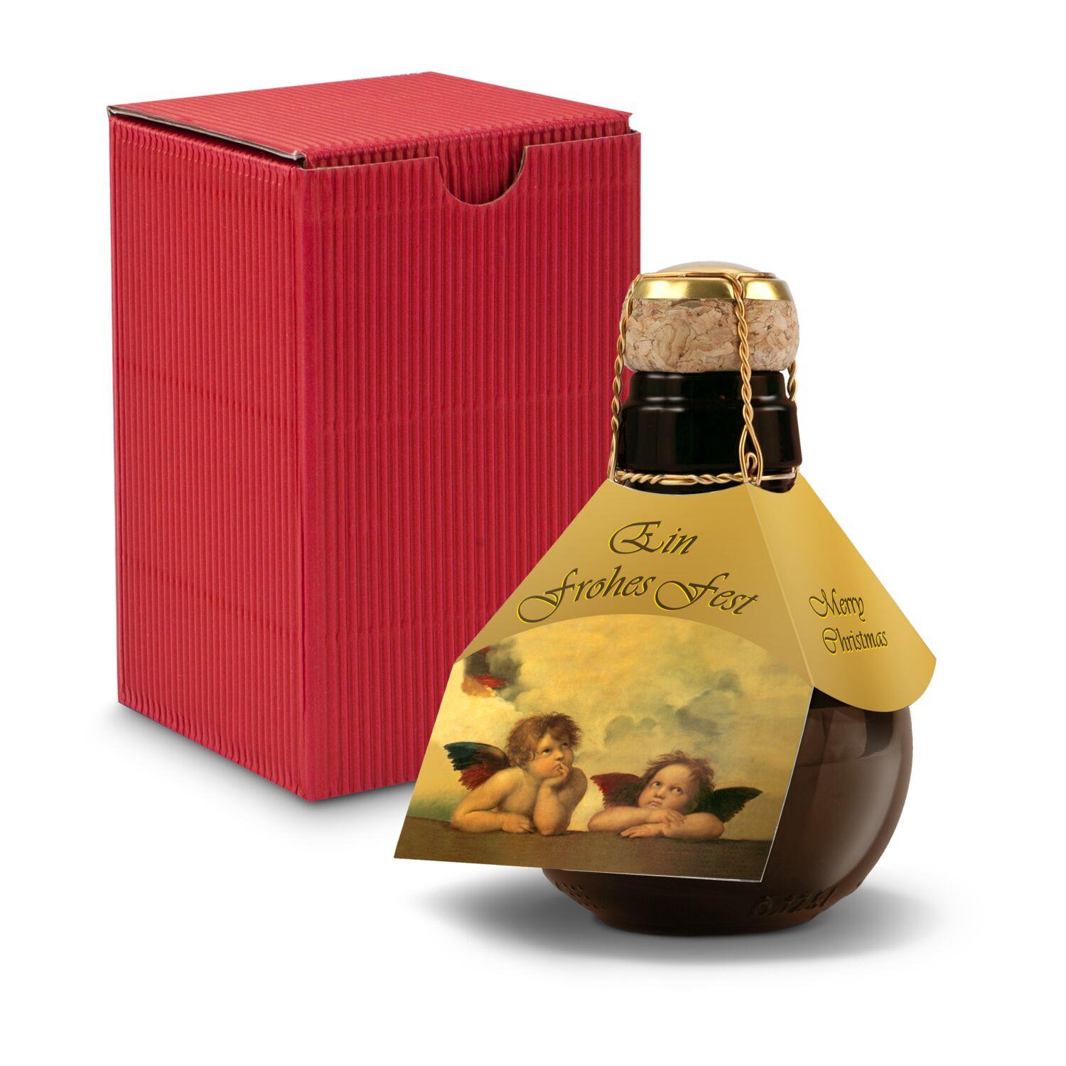 Origineller Sekt Raffael - Karton Rot, 125 ml