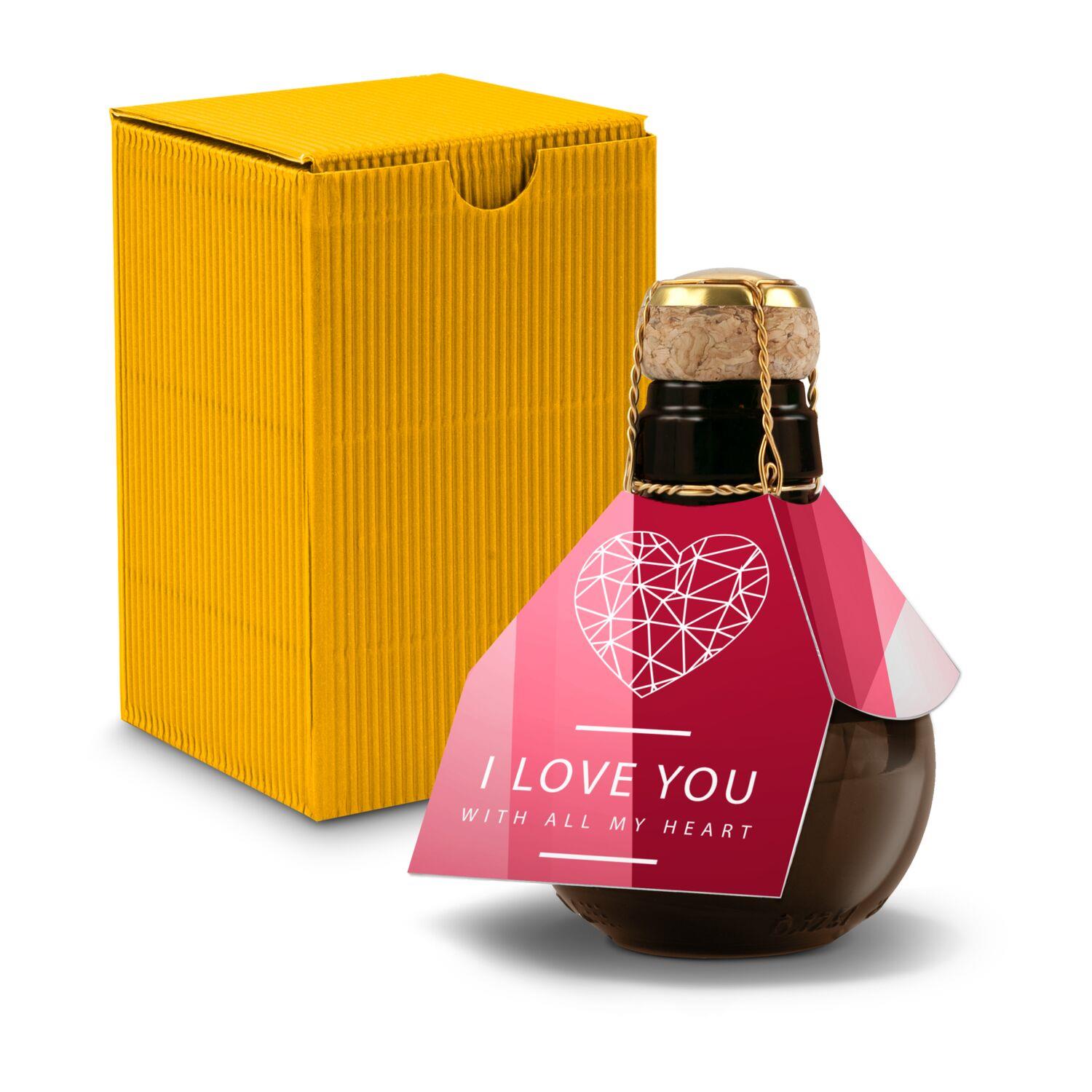 Origineller Sekt I love u - im Geschenkkarton, 125 ml