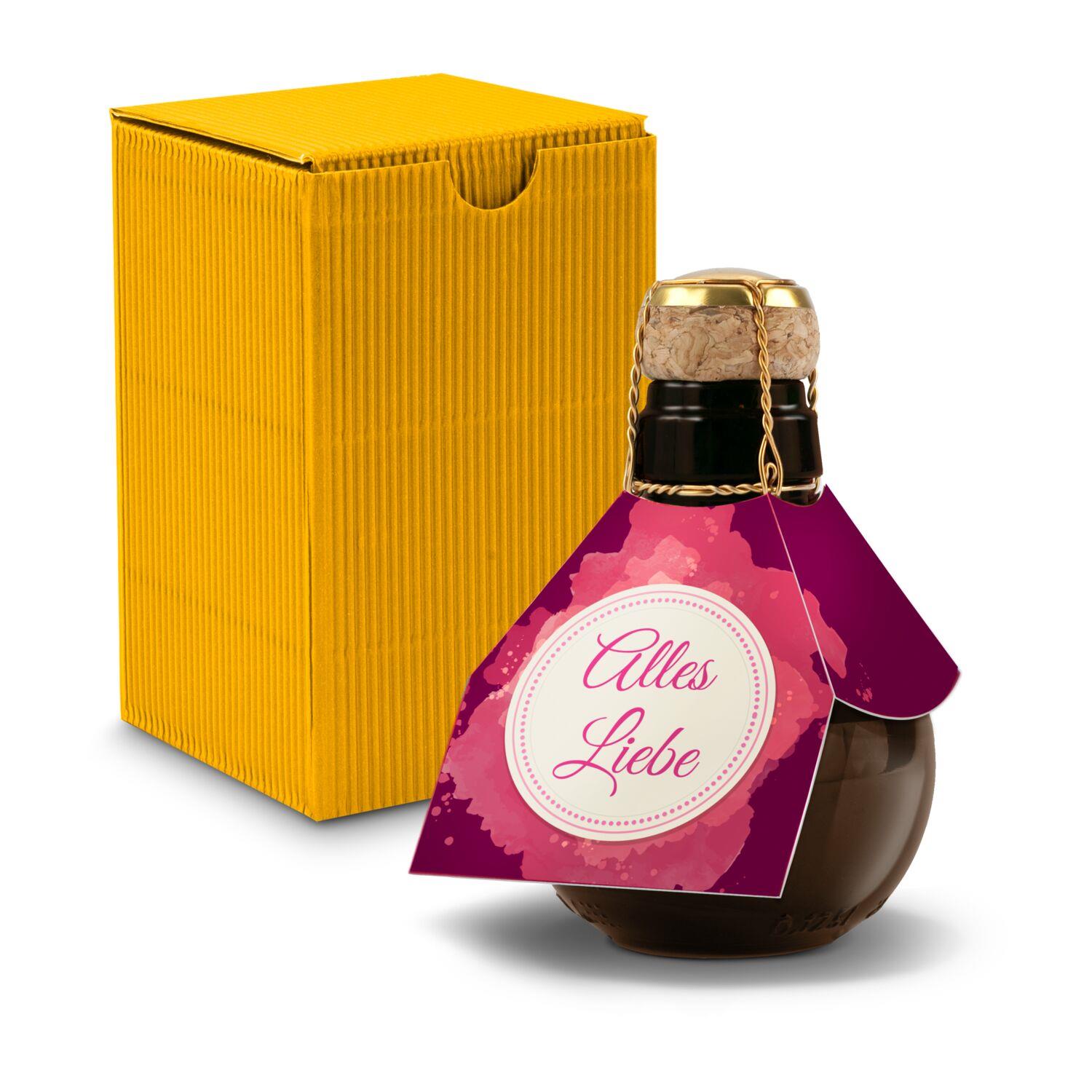 Origineller Sekt Alles Liebe - im Geschenkkarton, 125 ml