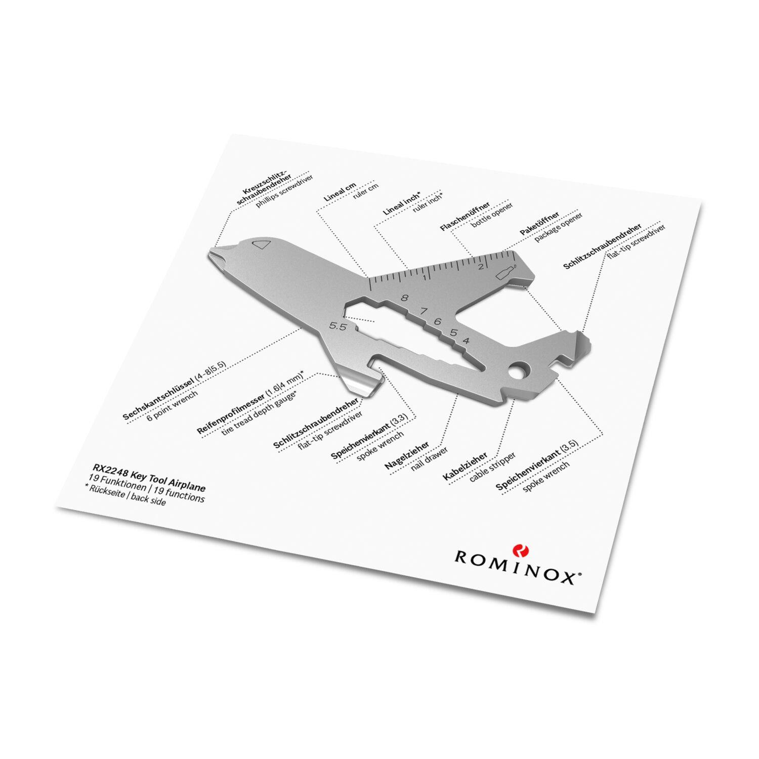 ROMINOX® [KEY] Tool Airplane (19 Funktionen) Viel Glück