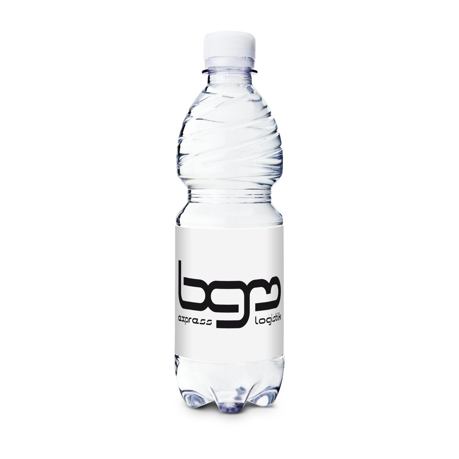 500 ml PromoWater - Mineralwasser - Papier-Etikett