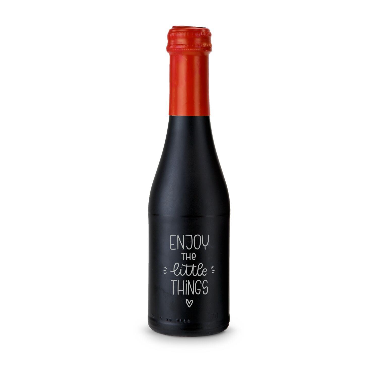 Promo Secco Piccolo - Fl. schwarz matt - Kapsel rot, 0,2 l