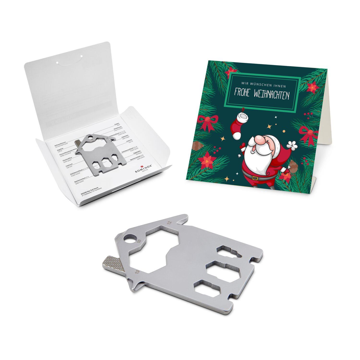 ROMINOX® [KEY] Tool House (21 Funktionen) Frohe Weihnachten