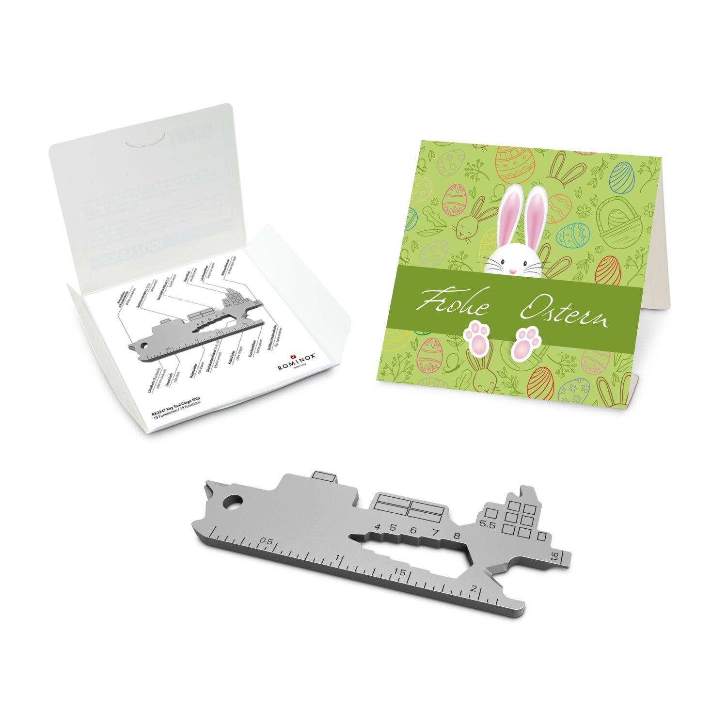 ROMINOX® [KEY] Tool Cargo Ship (19 Funktionen) Frohe Ostern Hase