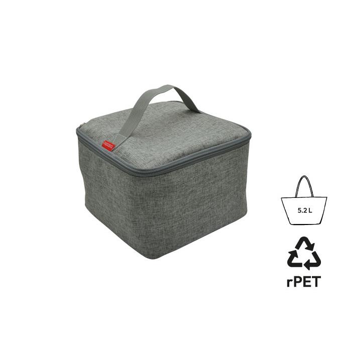Isotherme Bento-Lunchbag  Sendai , aus RPET, grau meliert