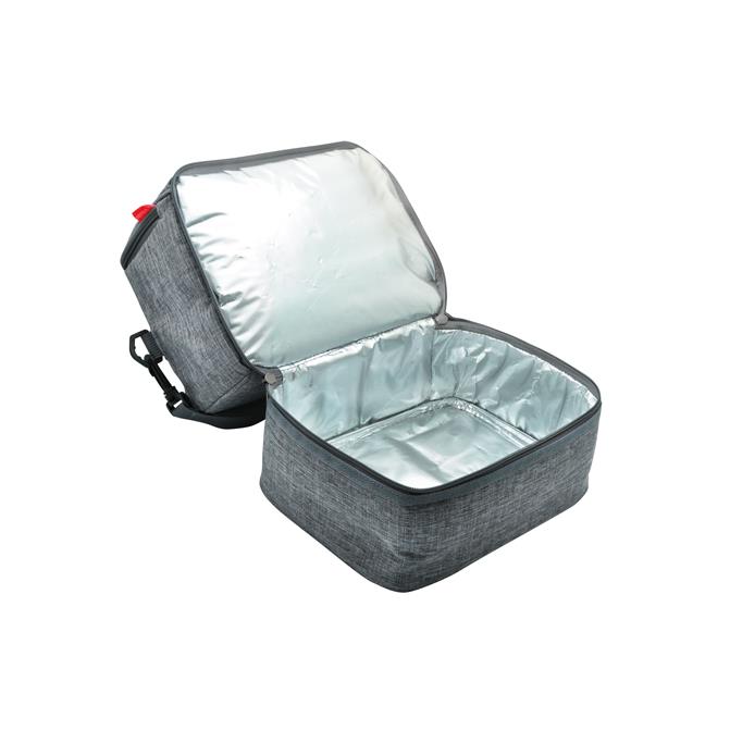 Isotherme Bento-Lunchbag  Uji , aus RPET, grau meliert