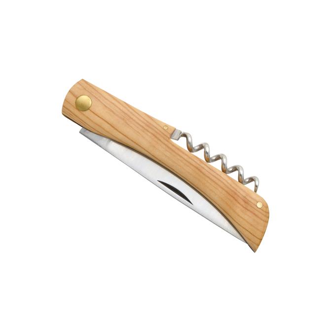 Traditionelles Taschenmesser  Terroir , Korkenzieher, Olivenholz