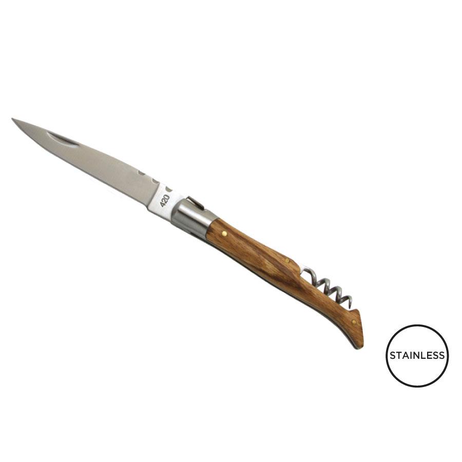 Taschenmesser  Tradition , 12cm, Korkenzieher, Zebranoholz, (etui)