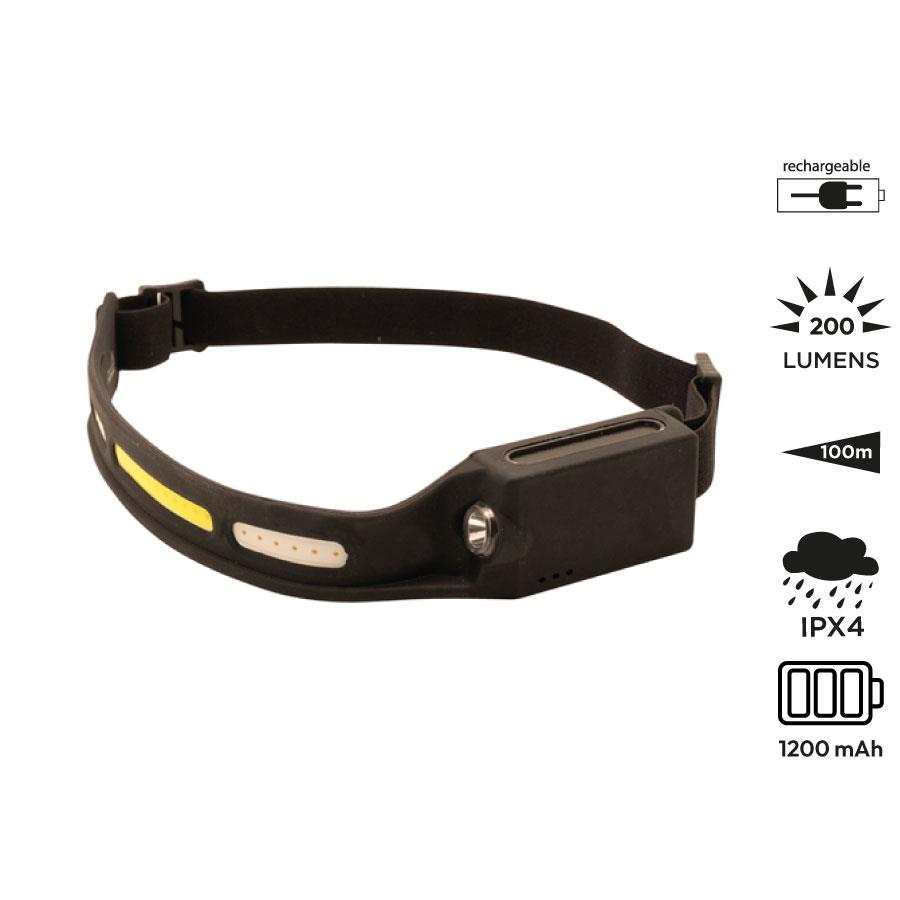 Wiederaufladbare Stirnlampe 3W  Mizar