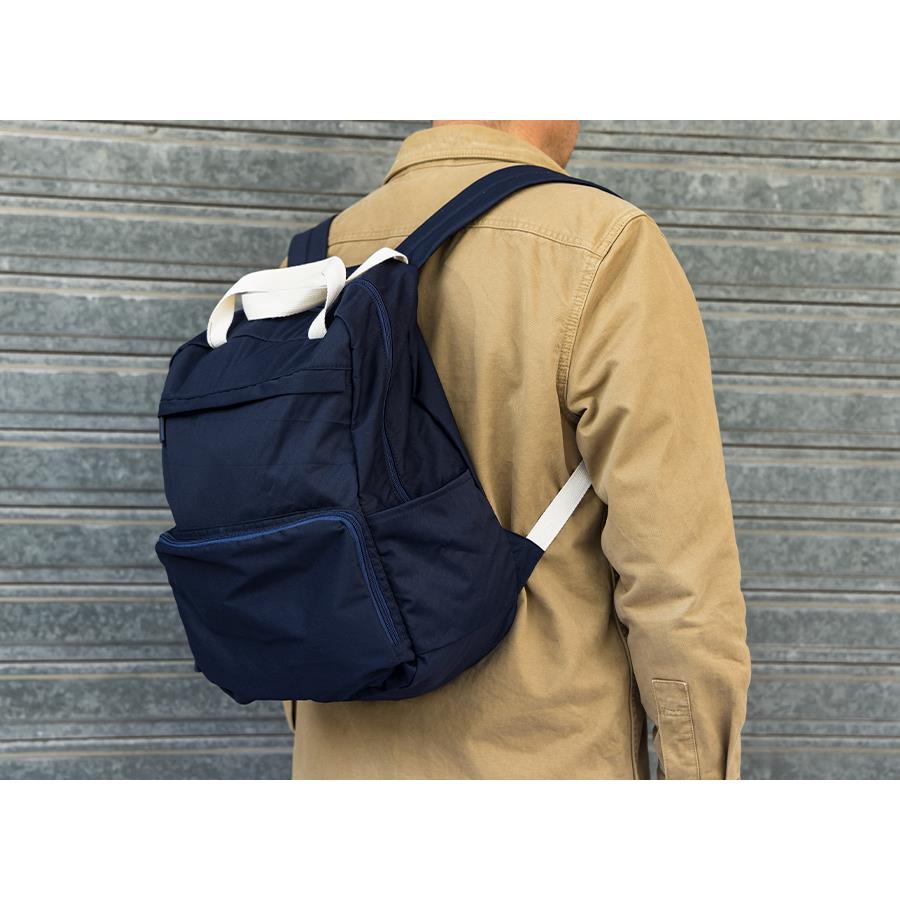 Faltbarer Rucksack  Cordoba , Polycotton Mitternachtsblau