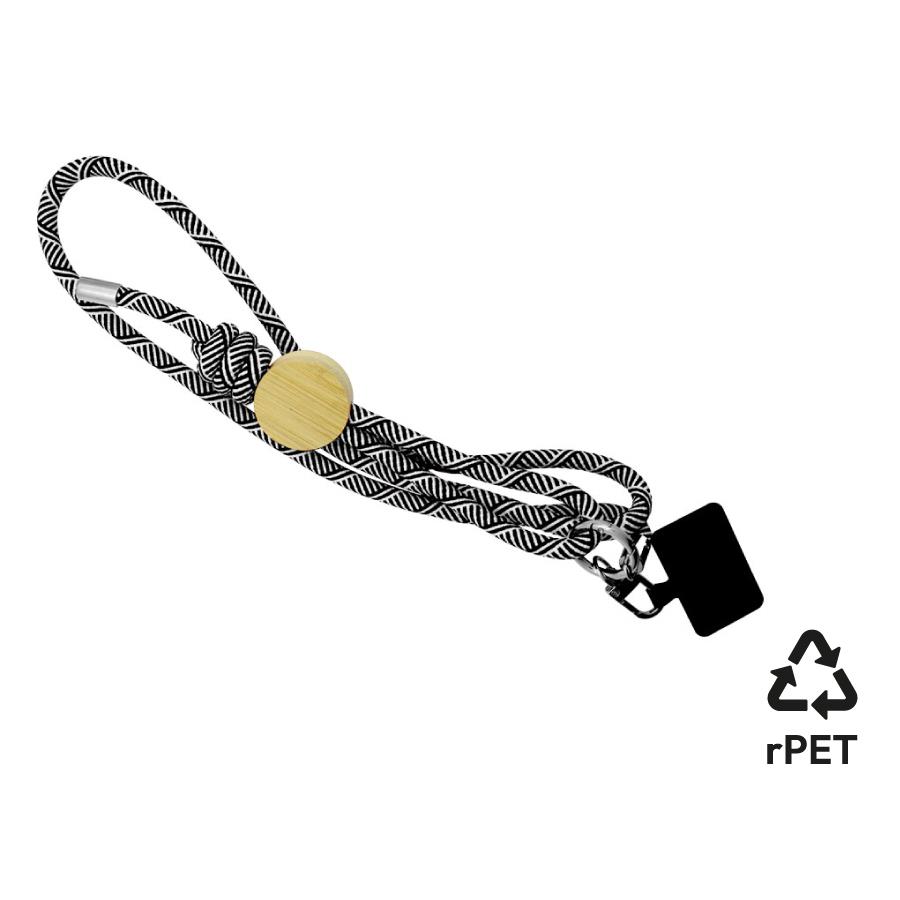 Smartphone-Lanyard  Madrid , schwarz RPET